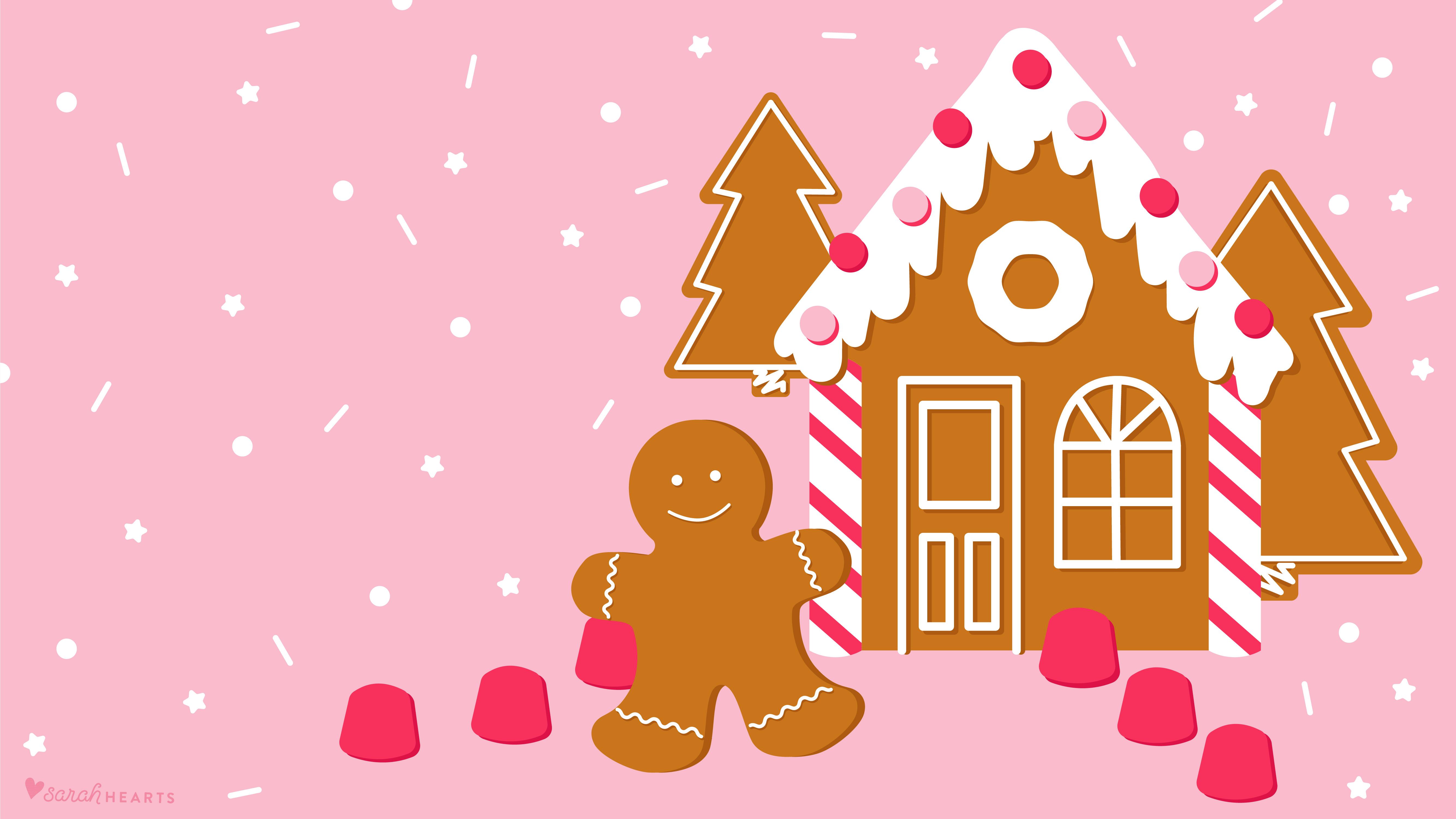 Cute Ginger Cookie Christmas Wallpapers Wallpaper Cave