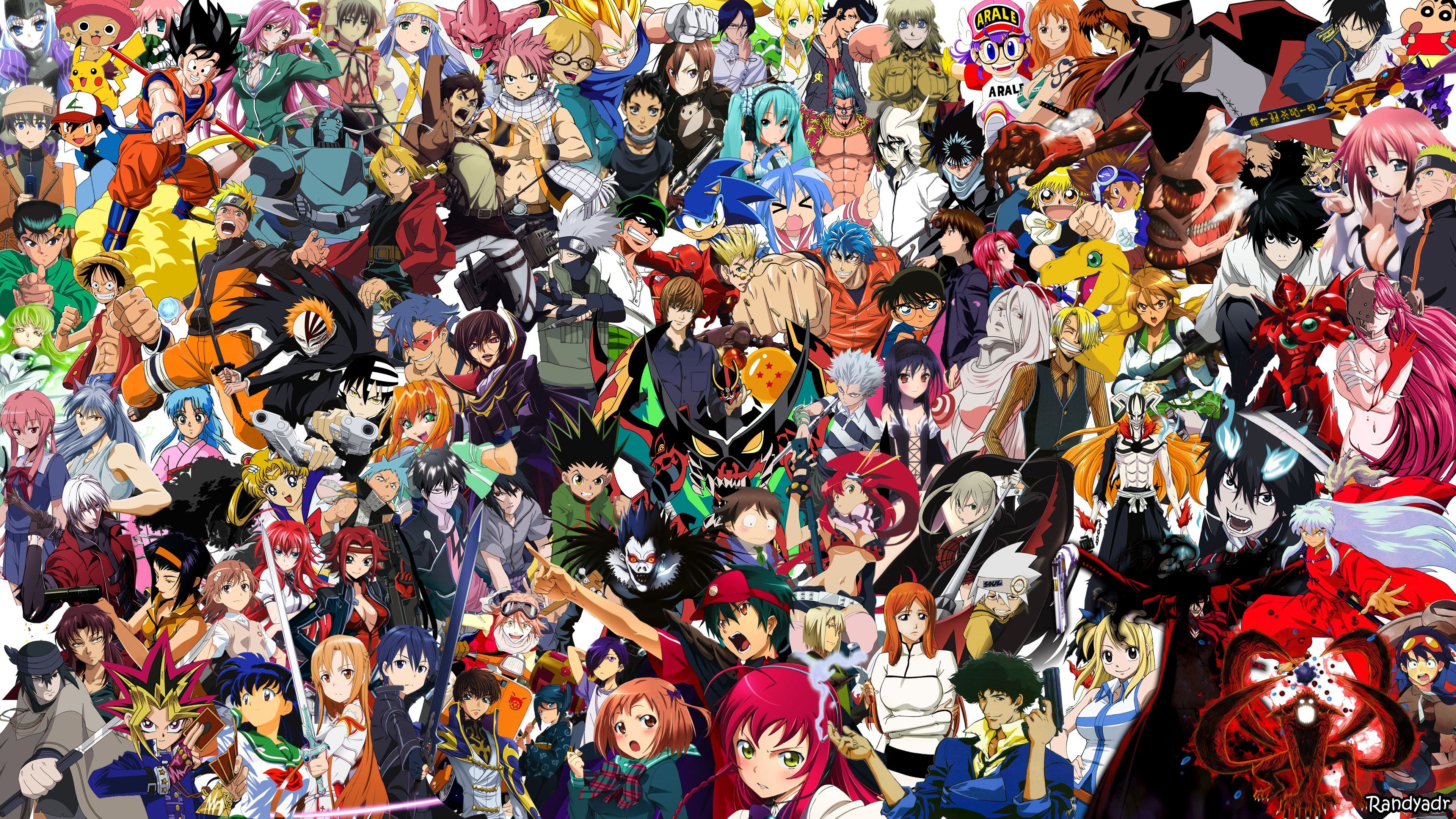 Anime Collage Wallpaper Free Anime Collage