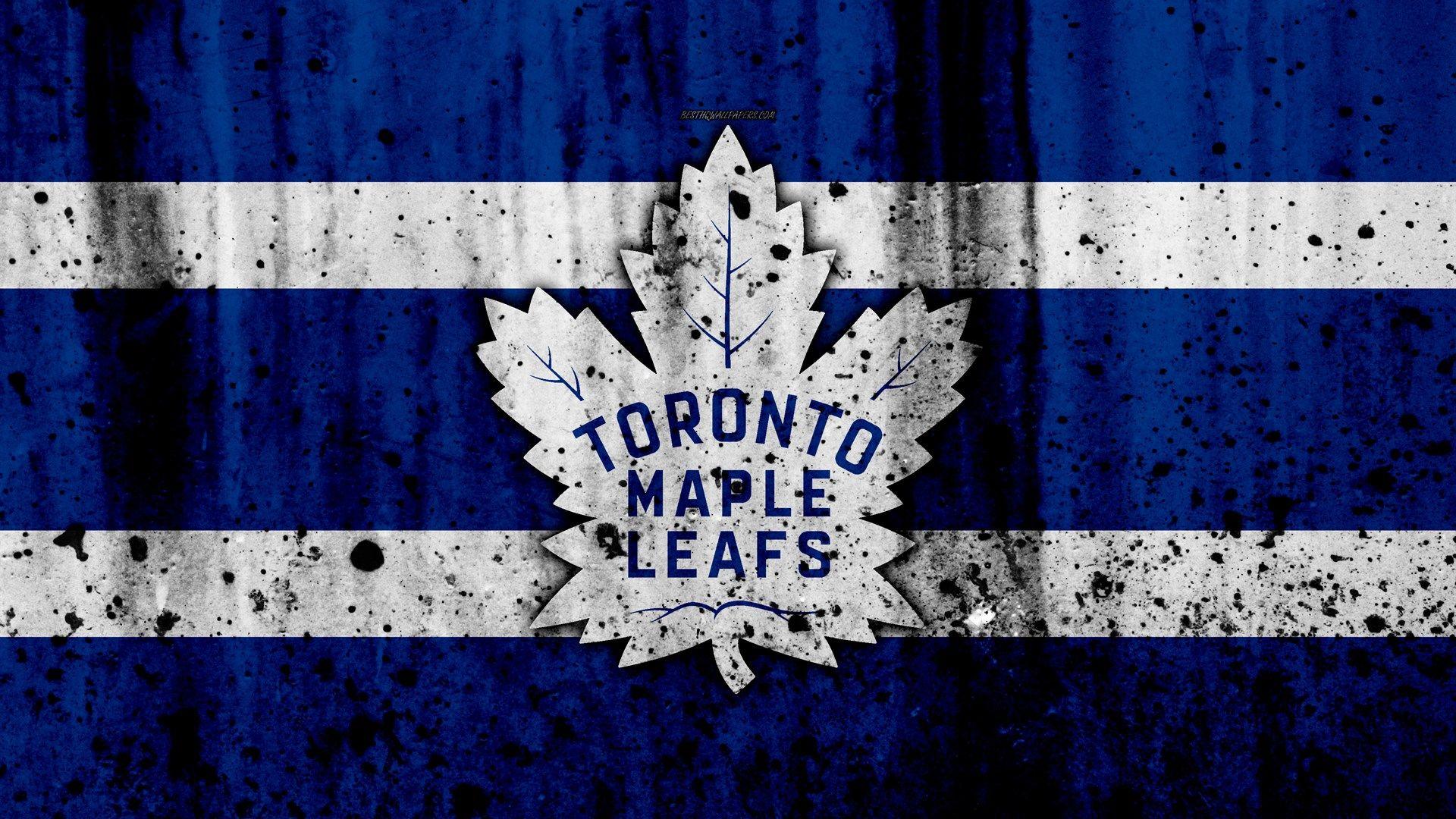 4k, Toronto Maple Leafs, grunge, NHL, hockey, art, Eastern