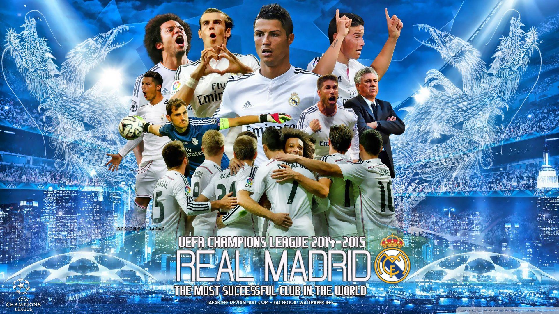 cool Reeal Madrid Champions League Wallpaper. Uefa