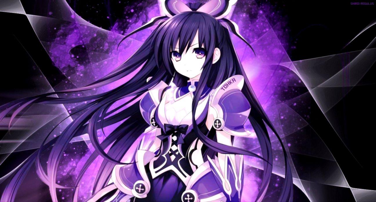 HD anime girl in lilac wallpapers | Peakpx