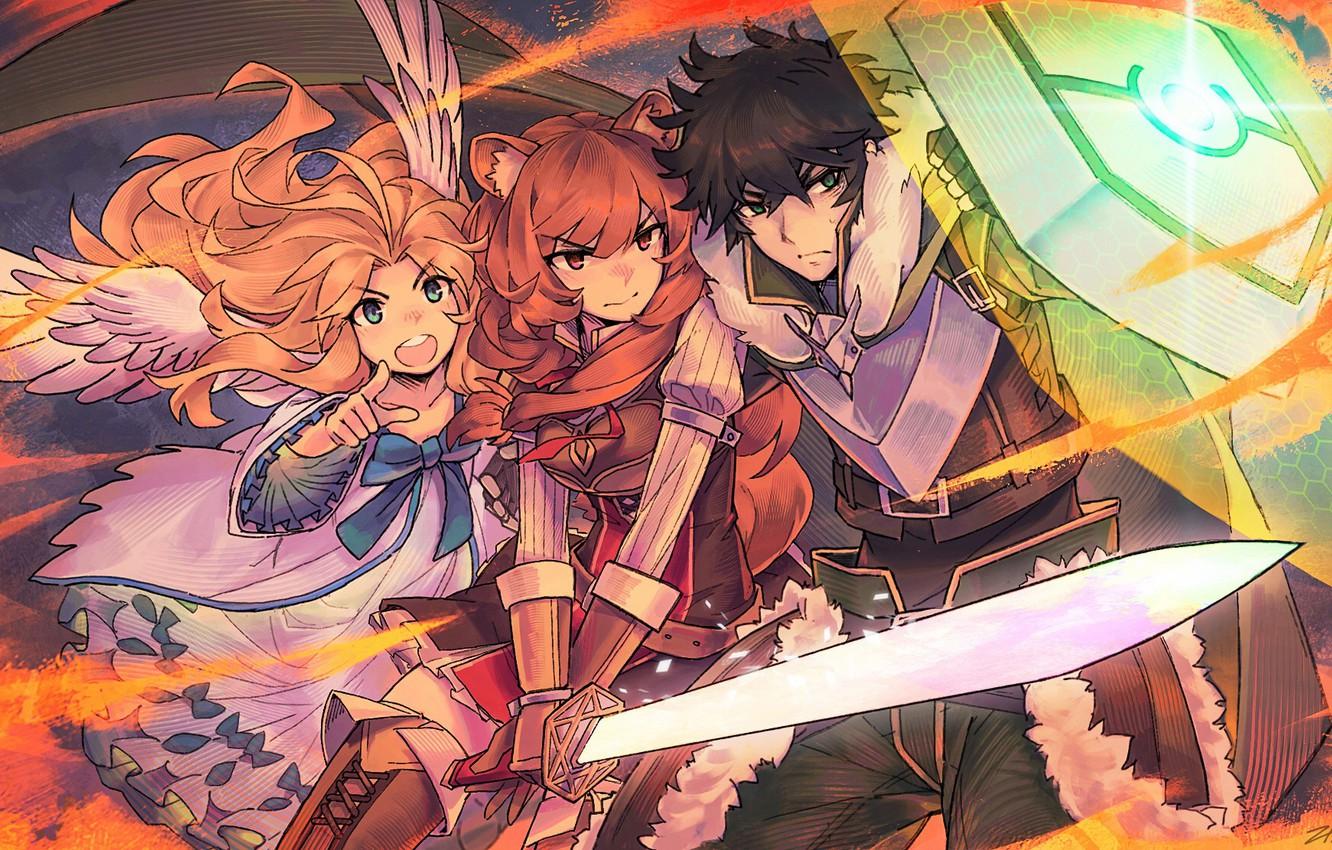 Wallpaper girls, sword, guy, The Rising of the Shield Hero image