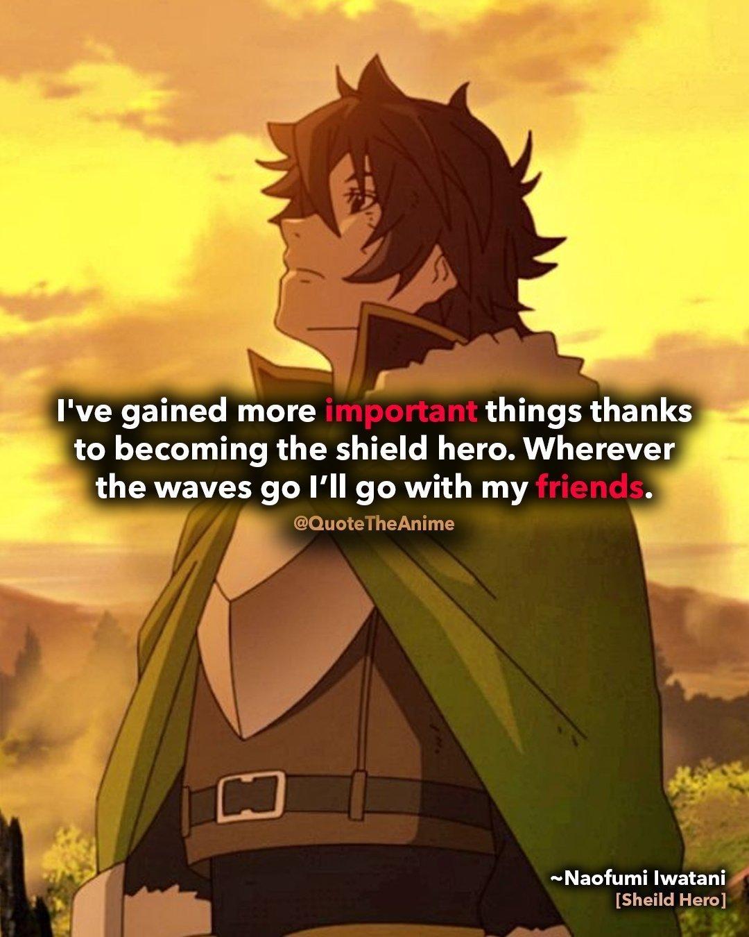 Powerful Rising of the Shield Hero Quotes (Wallpaper)
