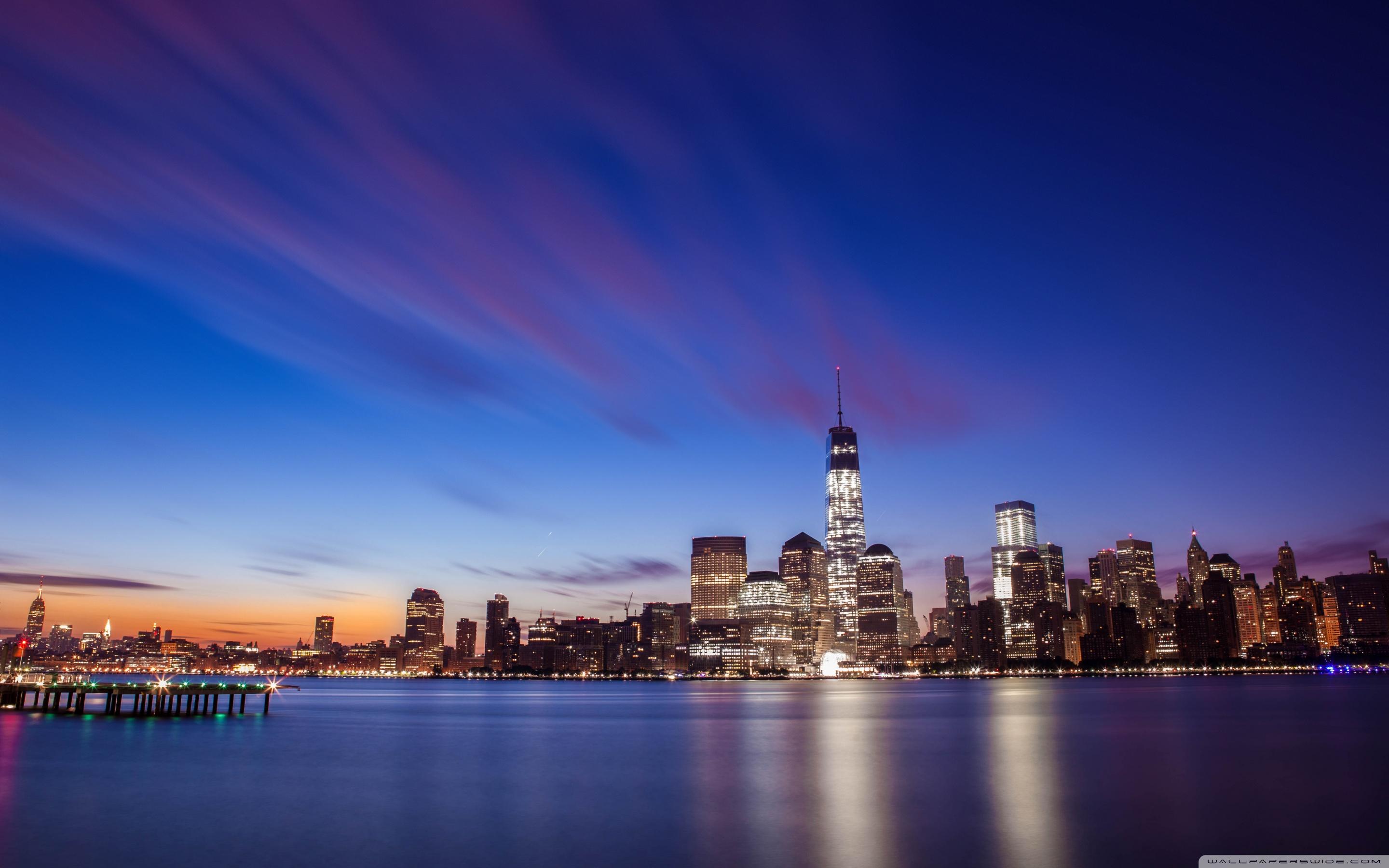 New York City Skyline Ultra HD Desktop Background Wallpaper