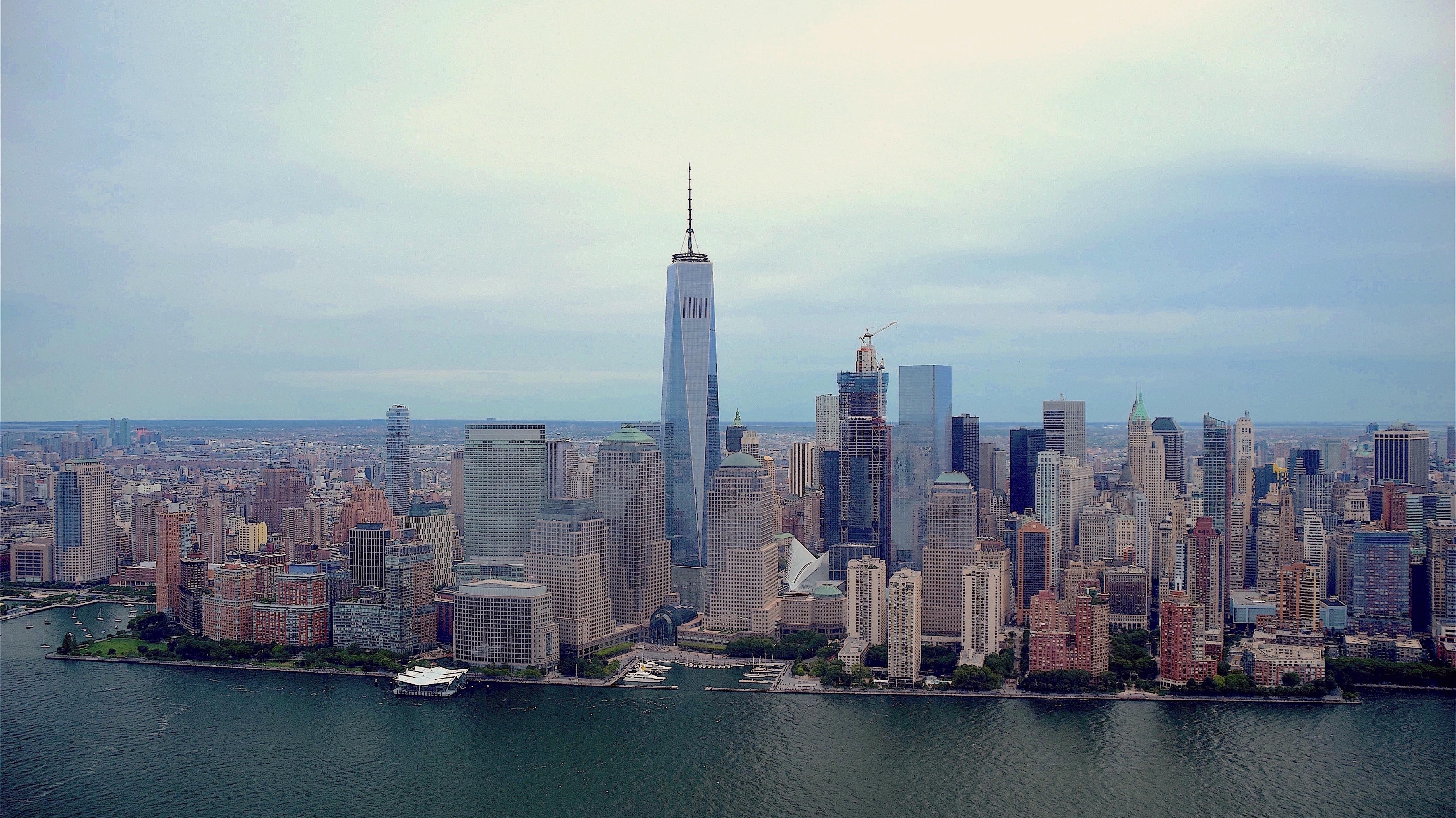 new york, manhattan, skyline 5K Wallpaper, HD City