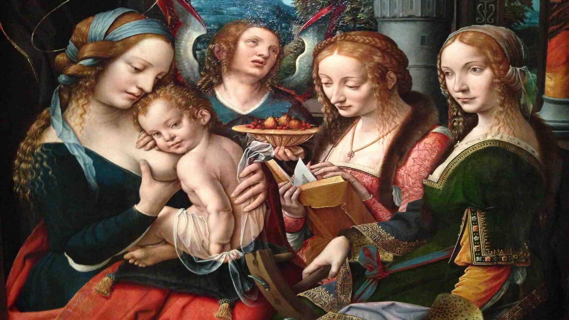 1920×1080 Mother Mary With Baby Jesus Wallpaper Virgin