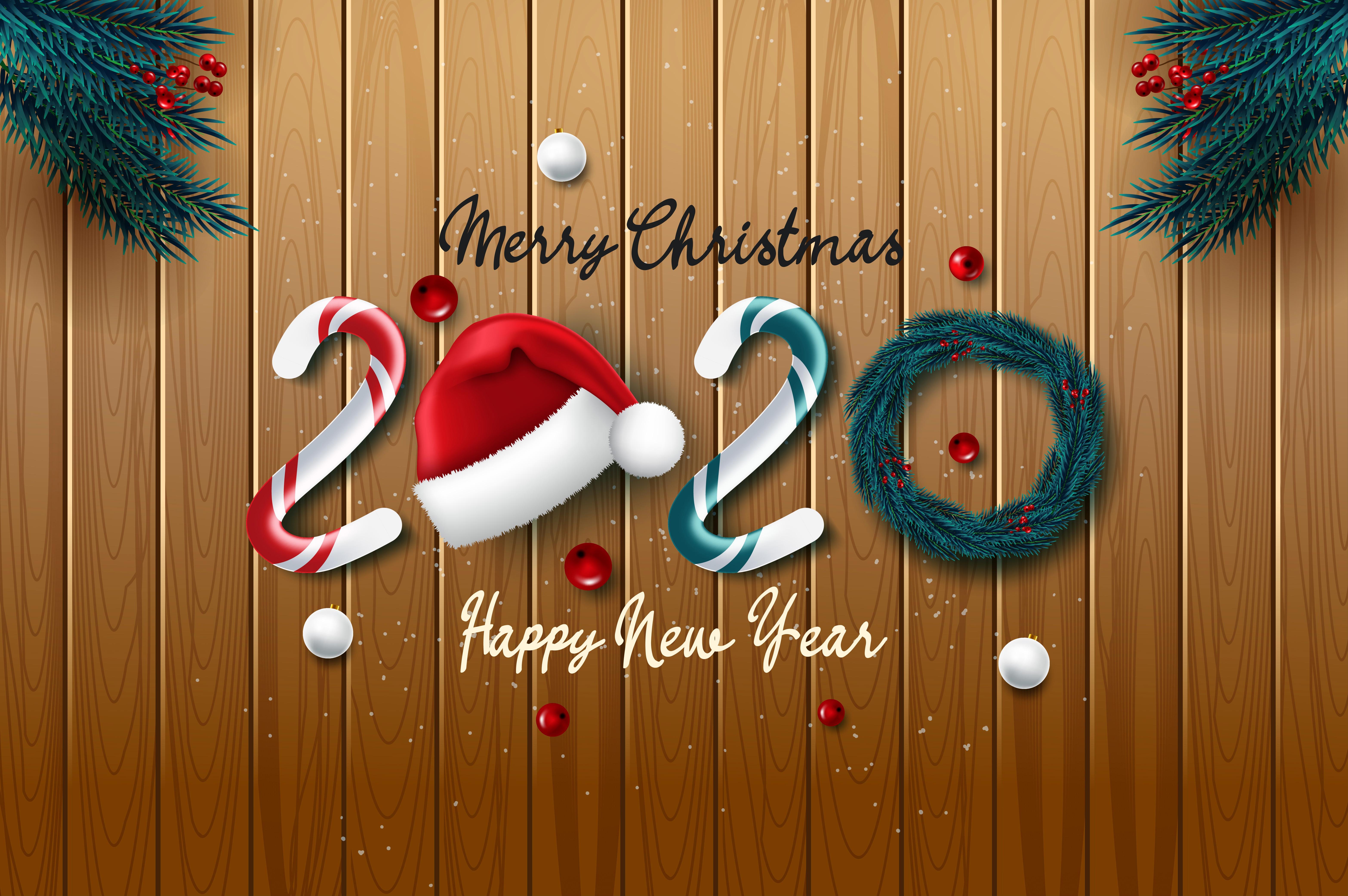 New Year 2020 5k Retina Ultra HD Wallpaper. Background