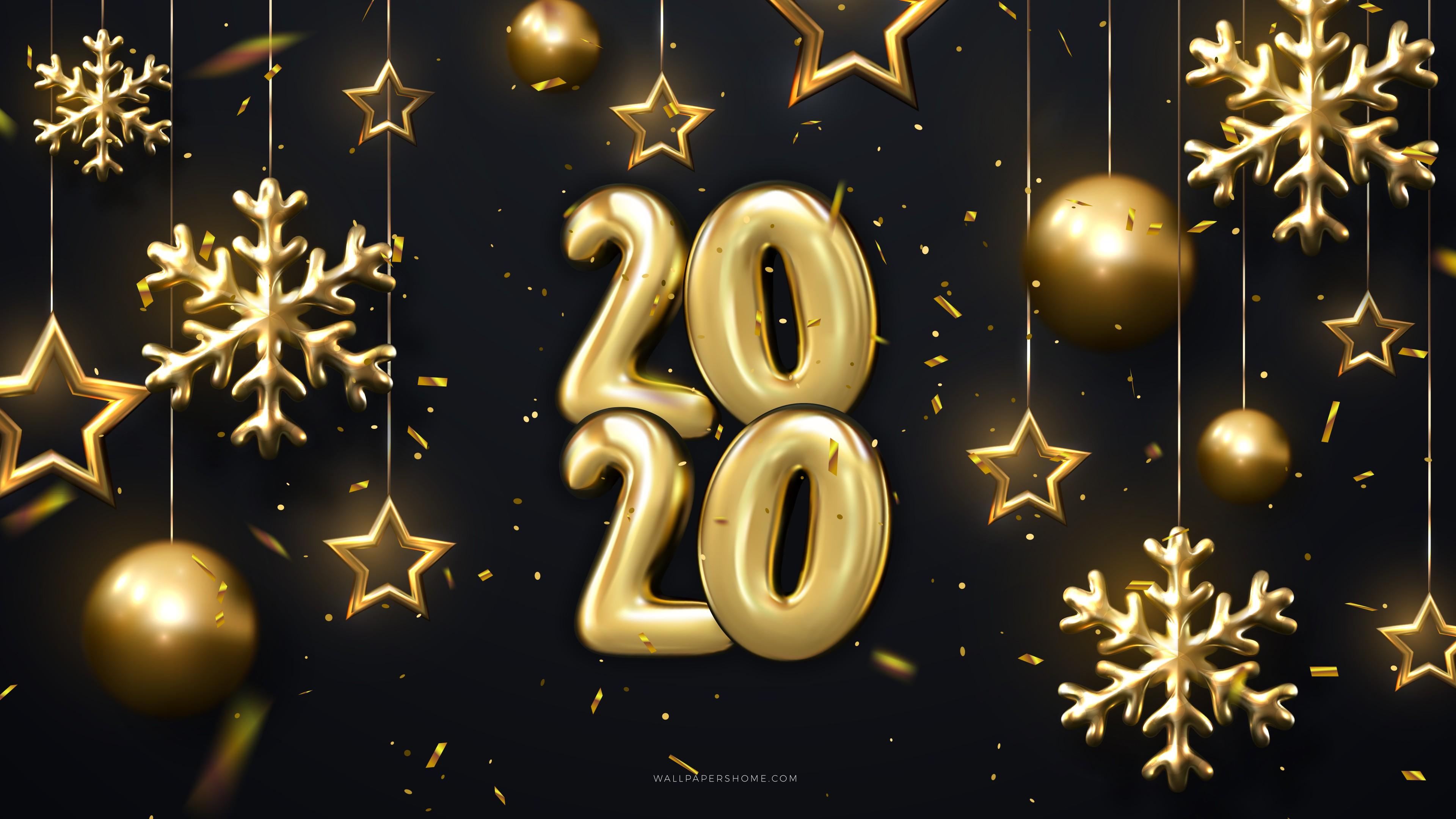 Wallpaper New Year 2020, Christmas, poster, 8k, Holidays