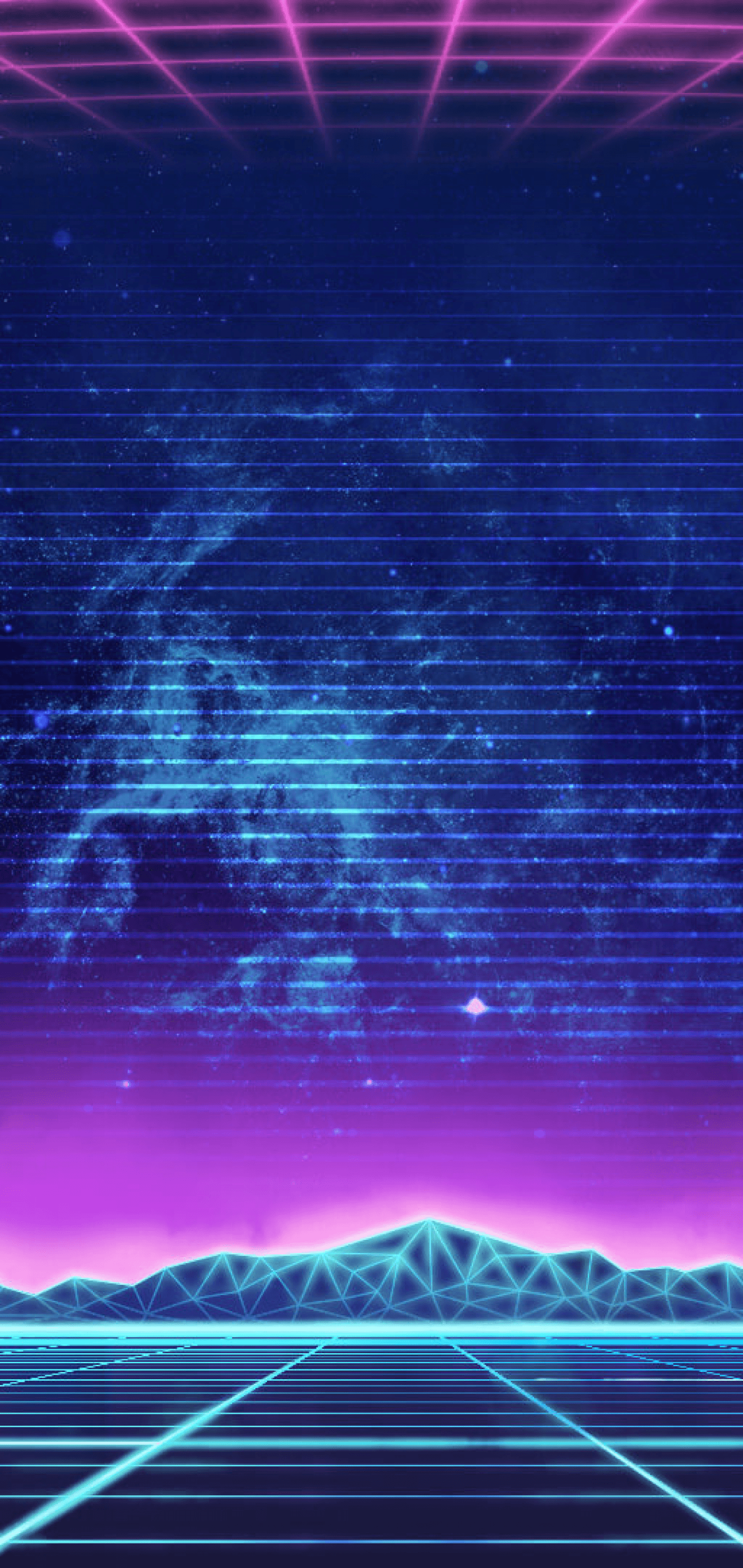 Download 1440x3040 Synthwave, Music, Retro, Neon City