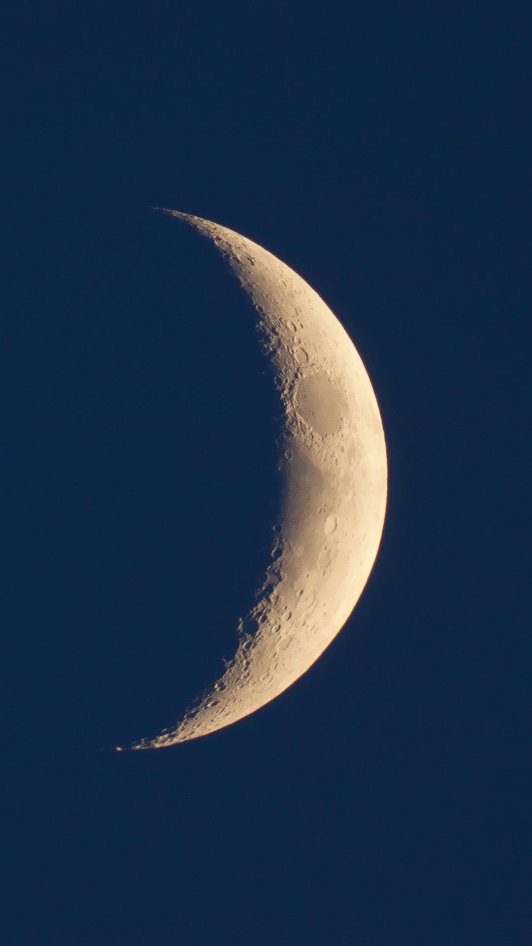 Crescent Moon Astrophotography iPhone 6 HD Wallpaper, HD