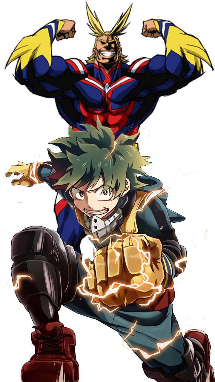 All Might and Deku wallpaper