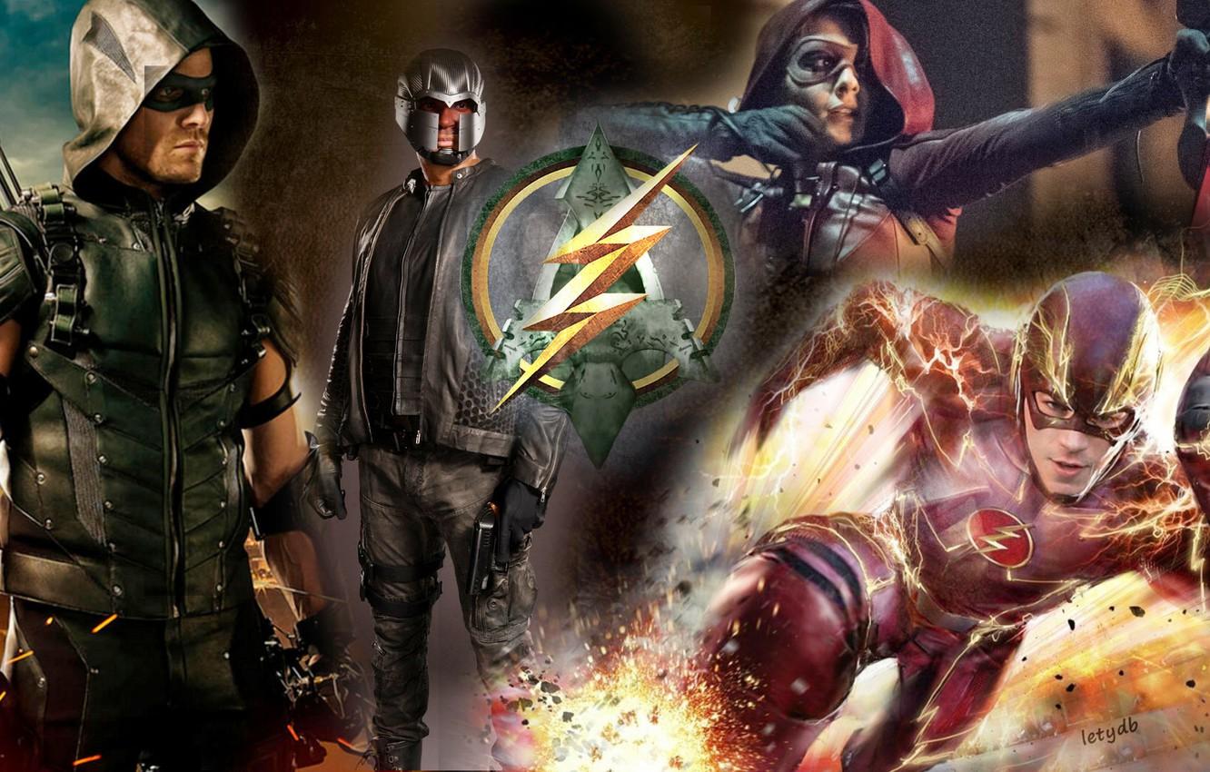 Wallpaper flash, arrow, barry allen, oliver queen, flash