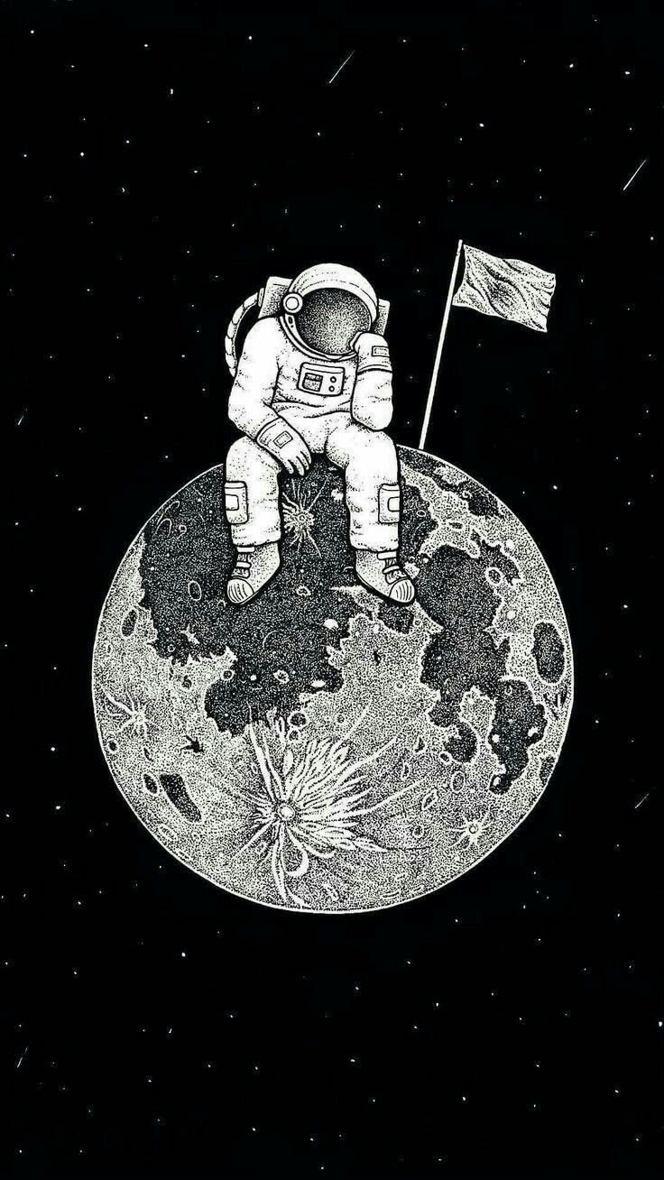 Astronaut Space Aesthetic Wallpaper