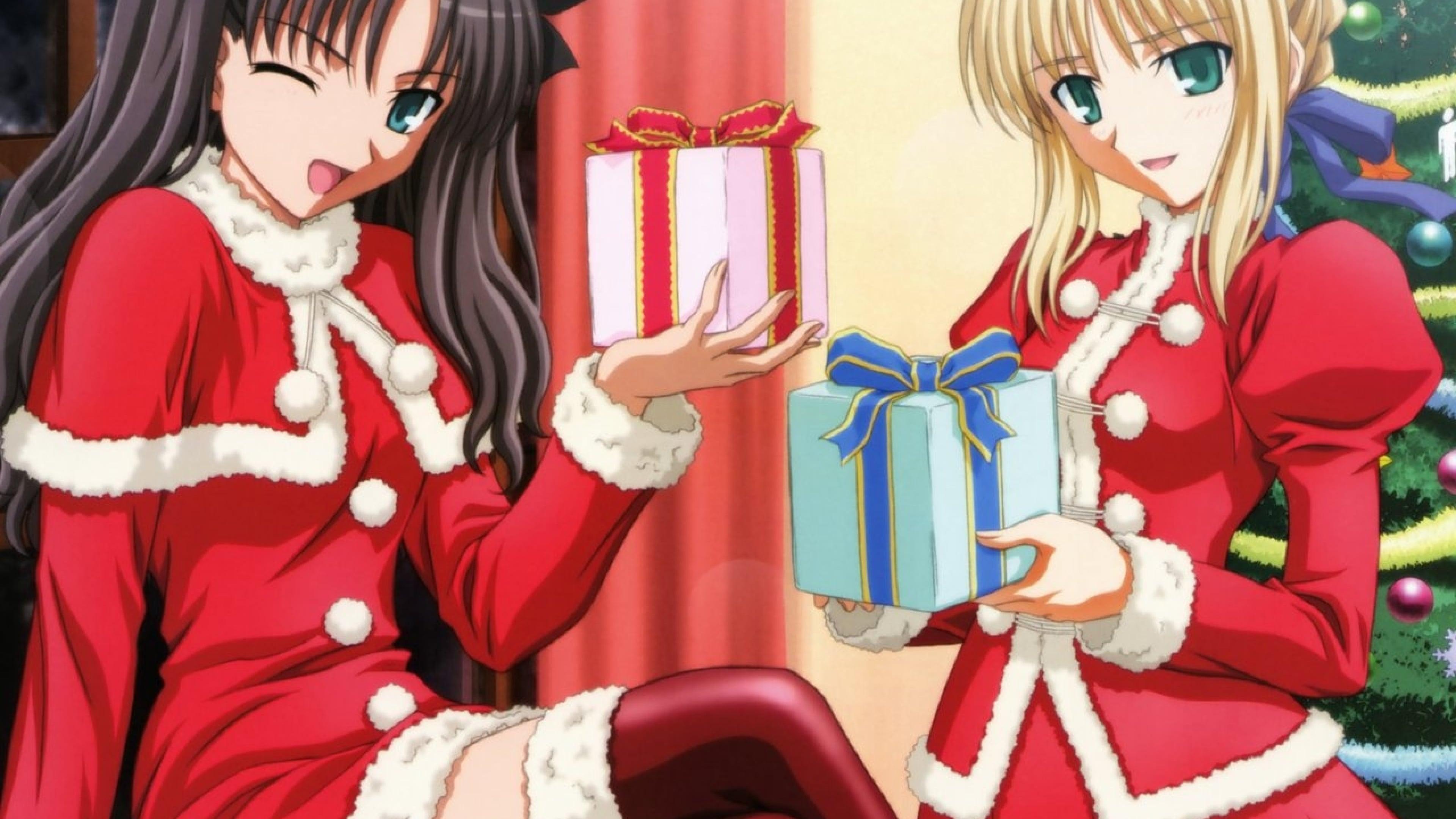 New Year Christmas Anime Gifts Girls Wallpaper