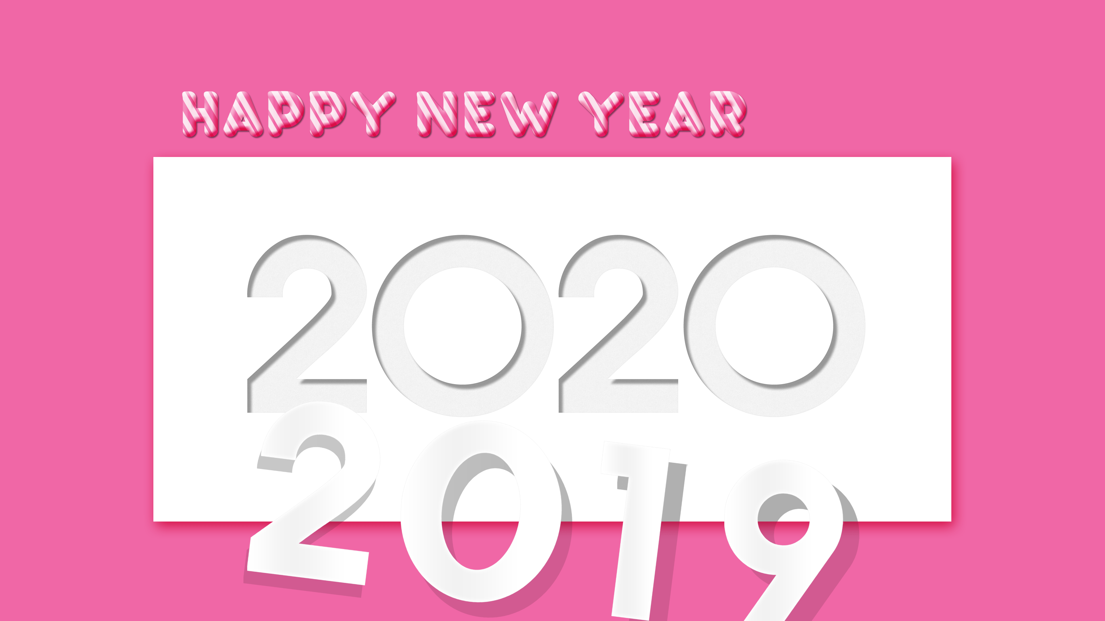 New Year 2020 4k Ultra HD Wallpaper. Background Image