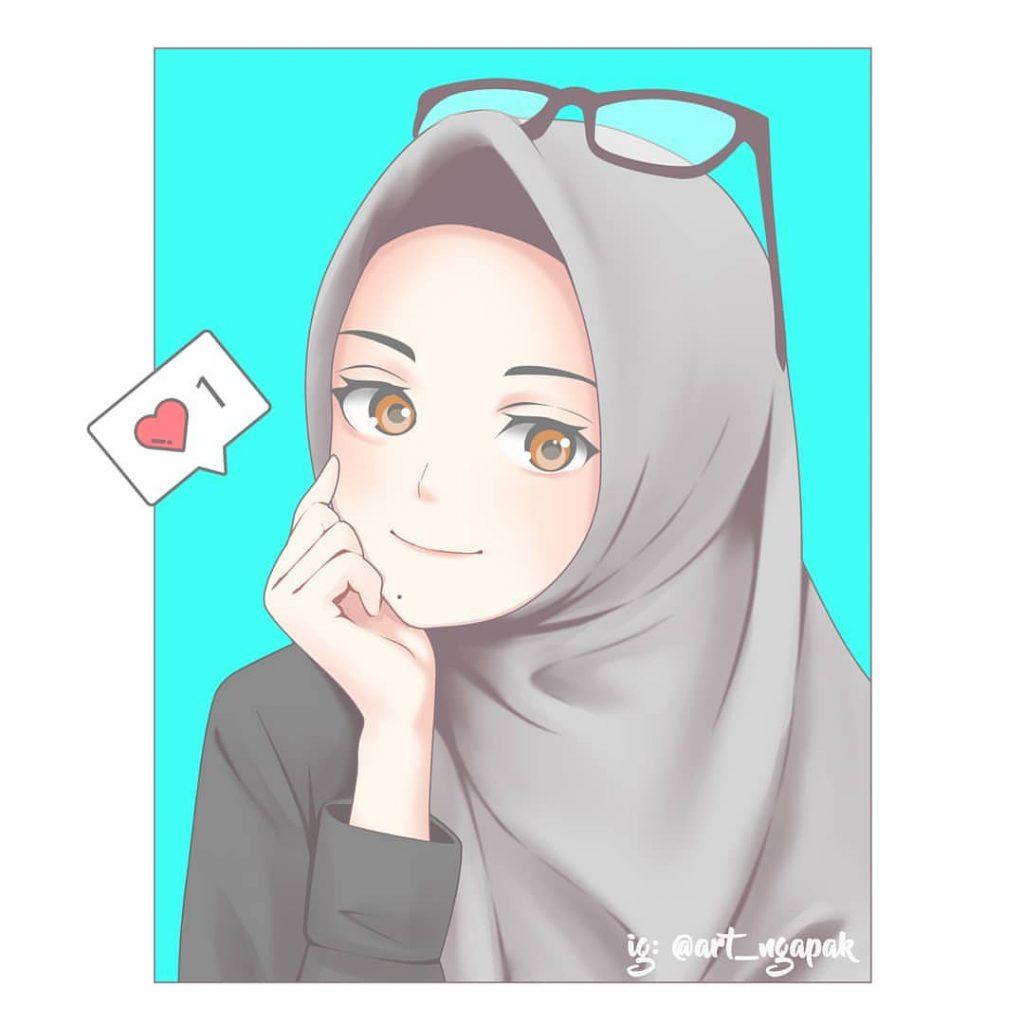 Animated Cute Hijab  Cartoon Wallpaper  Cute Abis