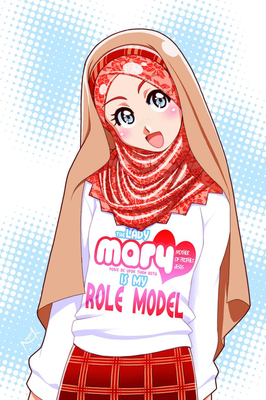 Foto Profil Wa Anime Hijab / Profil wa muslim 1000 gambar karikatur