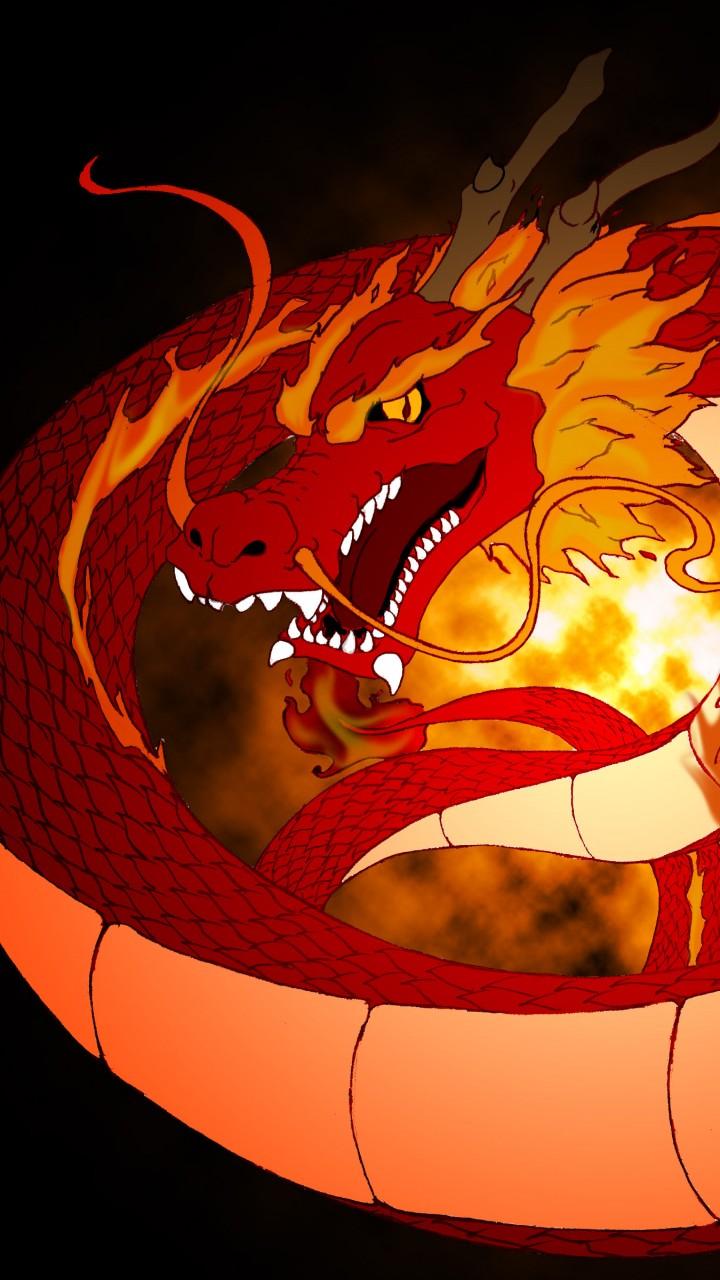 Anime Fire Dragon Wallpaper Wallpaper 720x1280