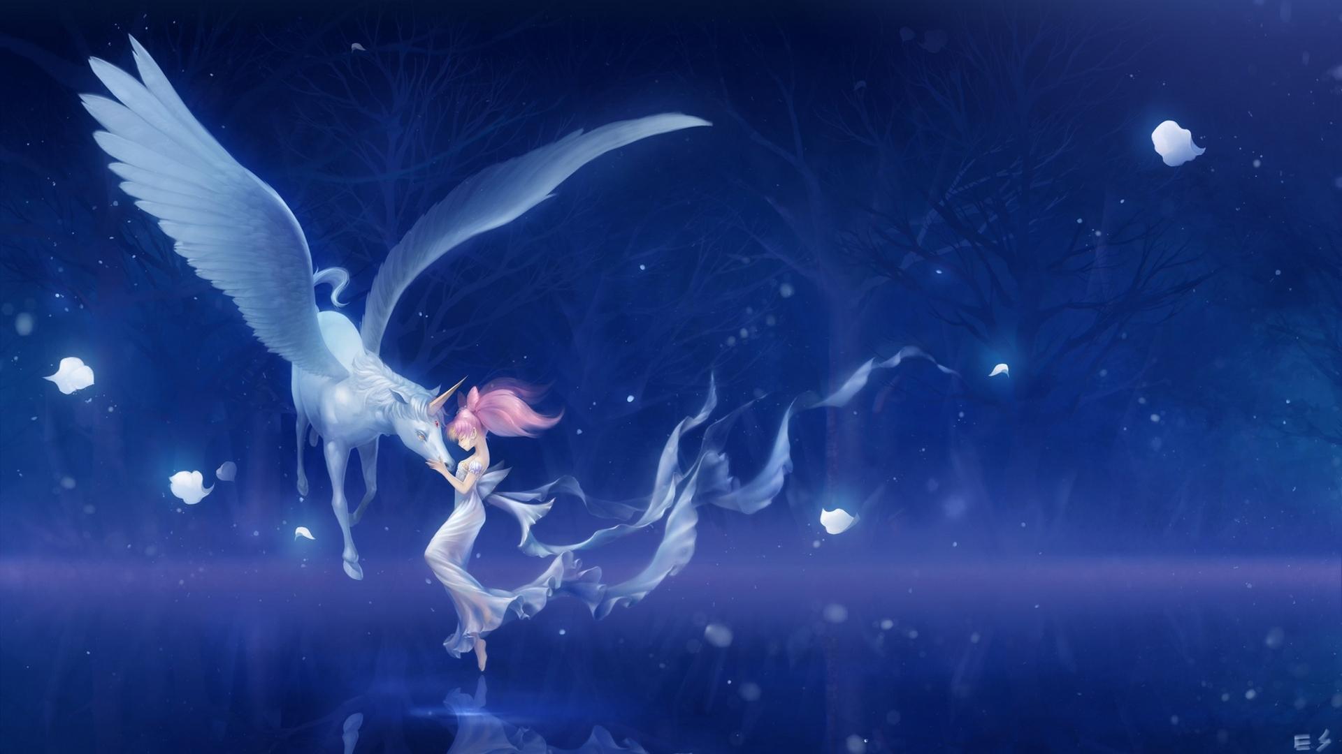 Picture Sailor Moon Little girls Pegasus Unicorns Wings