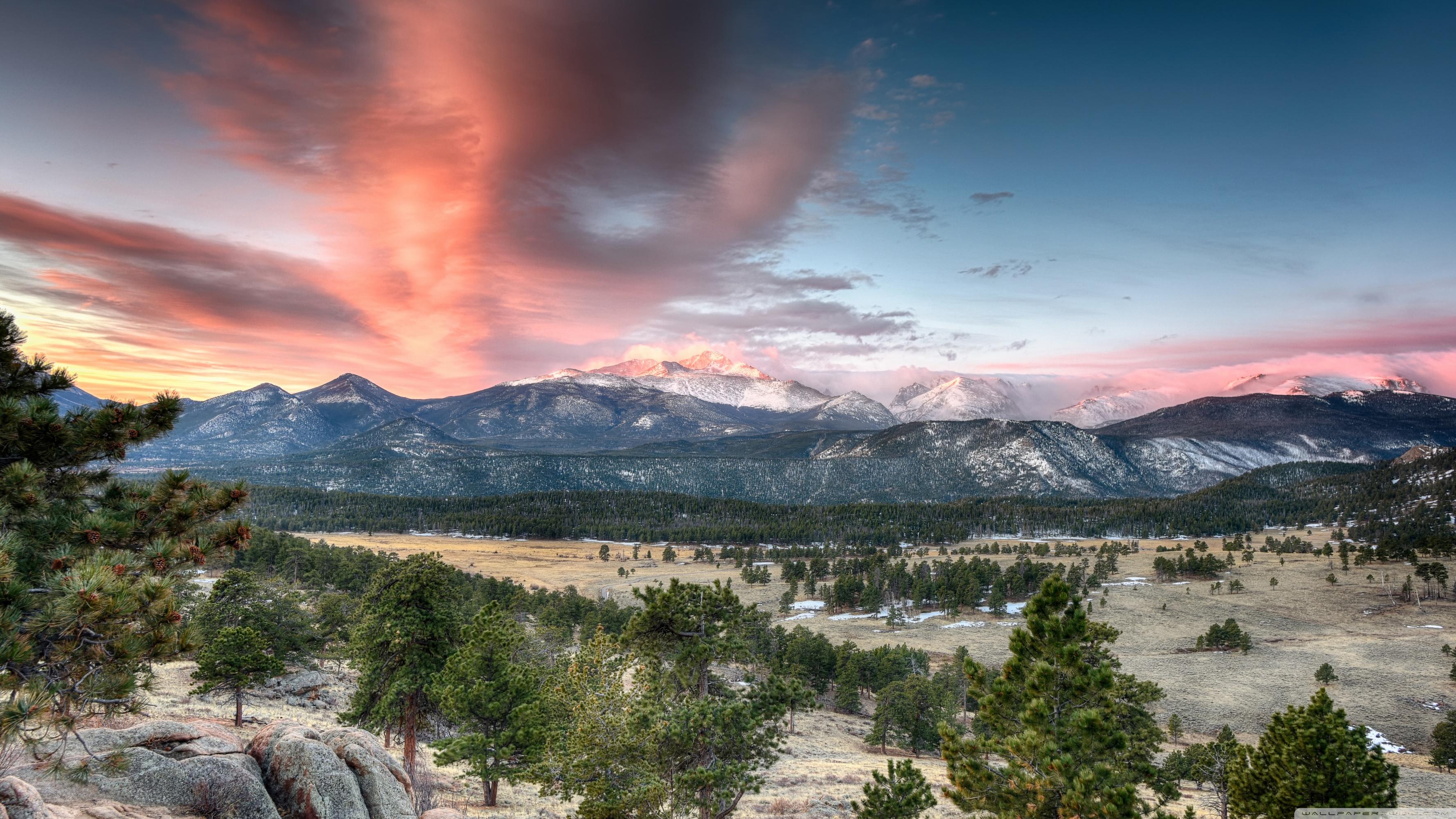Rocky Mountains Landscape, Colorado Ultra HD Desktop Background
