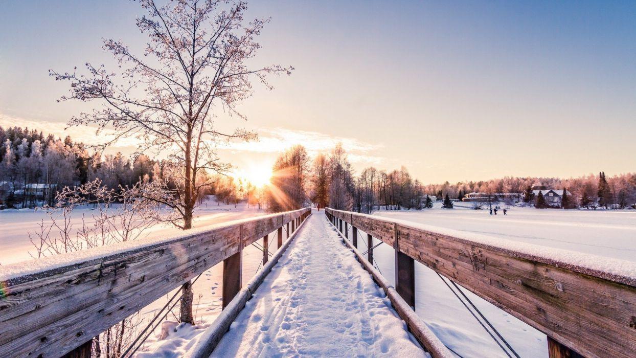 Winter Sunrise wallpaperx1080