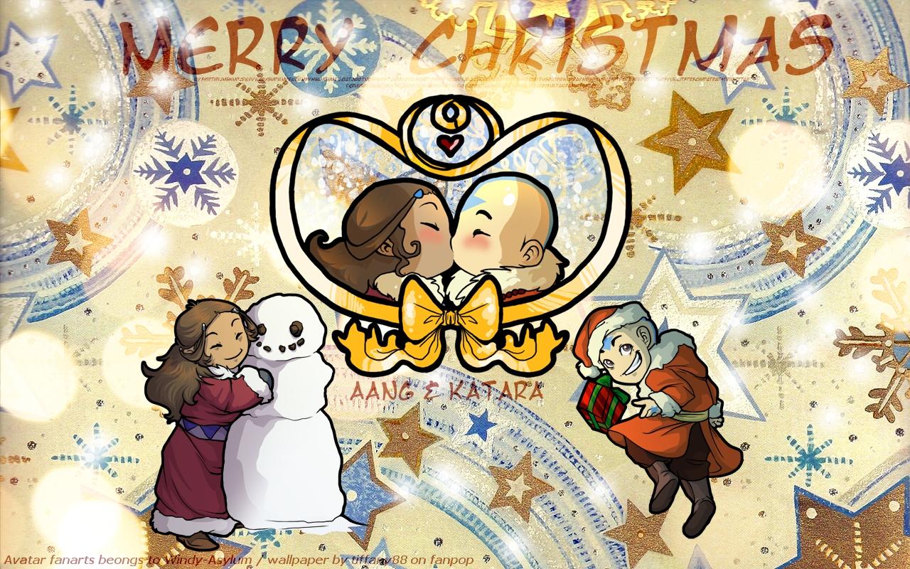Avatar Christmas & Katara ♥: The Last Airbender Wallpaper