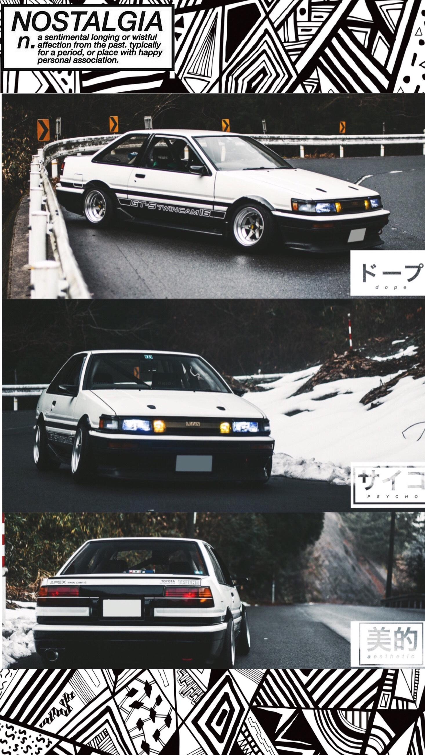 Hey guys. Here's my AE86 Levin wallpaper for iPhone I made
