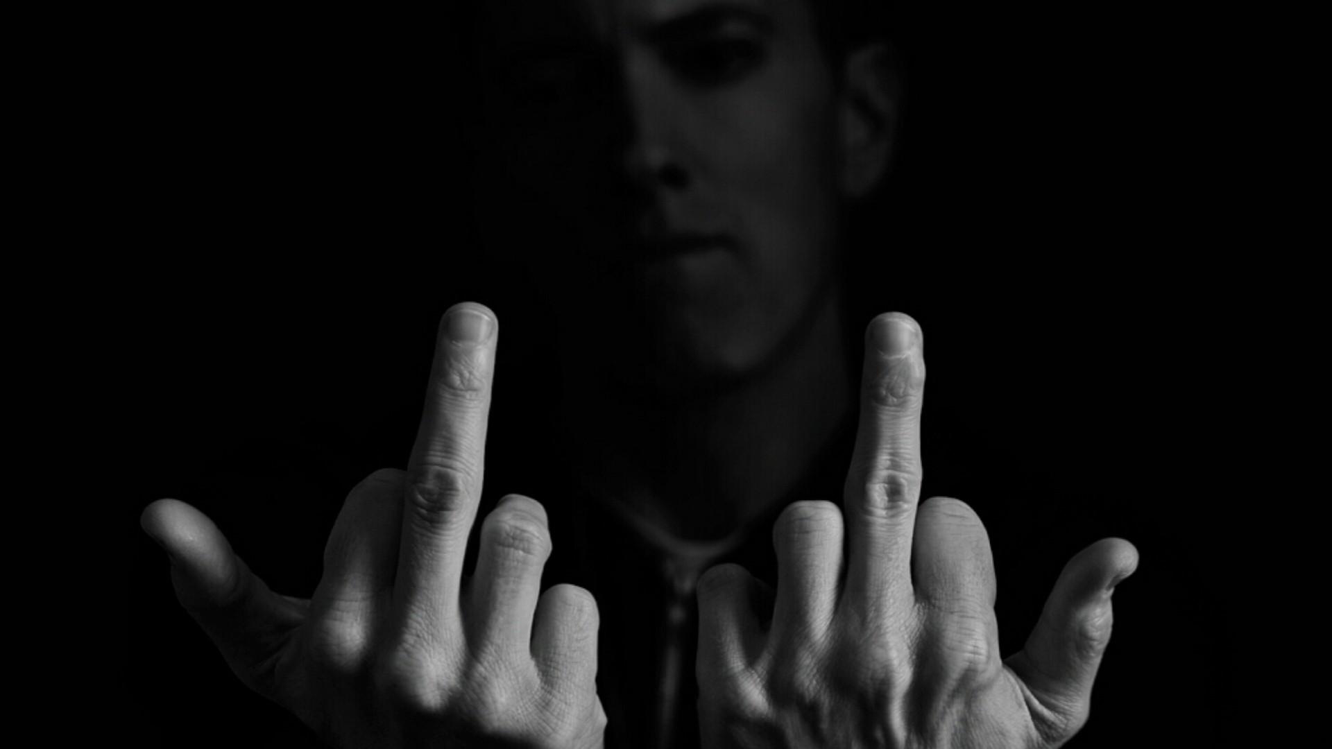 Eminem Middle Finger ? Rap Wallpaper