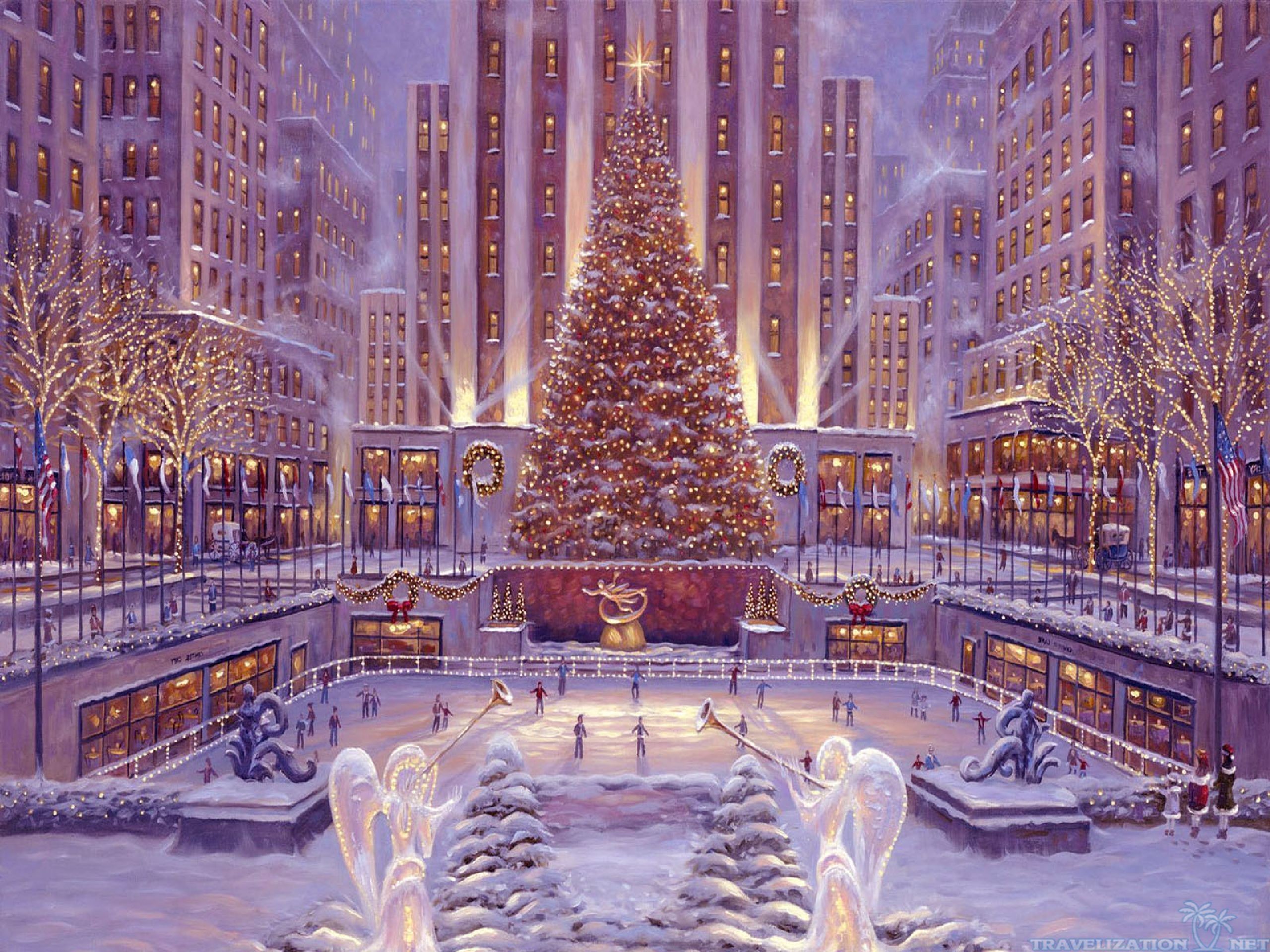 Christmas Scenery Wallpaper