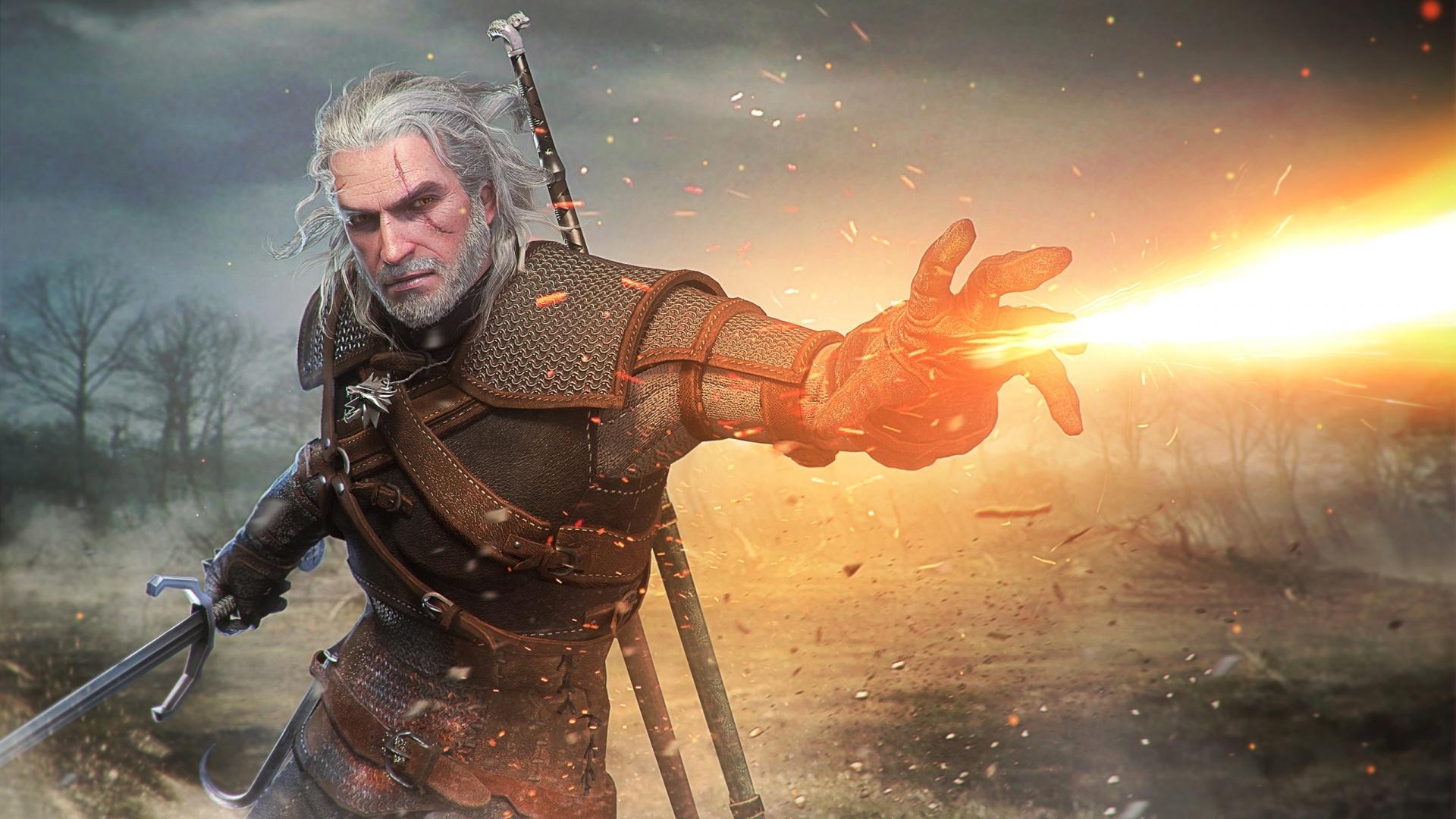Geralt Of Rivia The Witcher 3 Wallpaper [1920 x 1080]