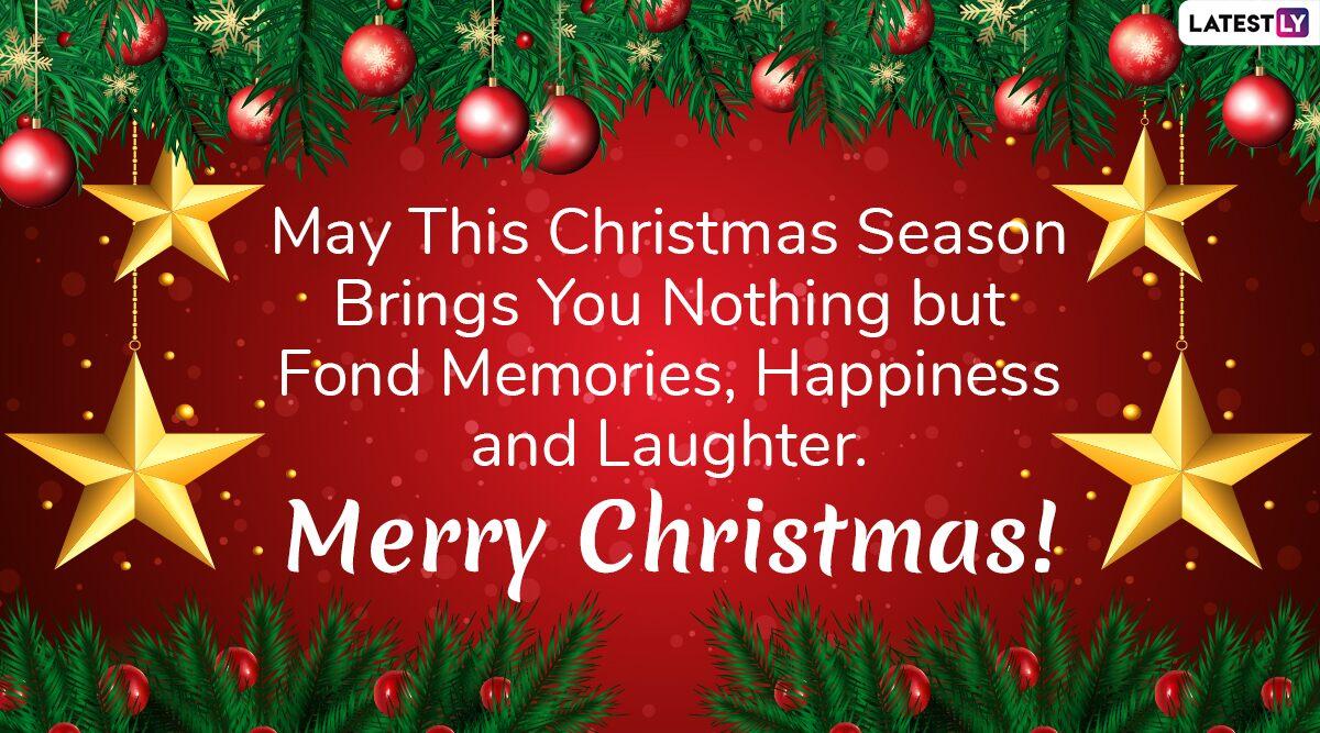 Merry Christmas 2019 and Happy Holidays Wishes: WhatsApp Stickers, GIF Image, SMS, Facebook Messages And Quotes to Send XMas Greetings