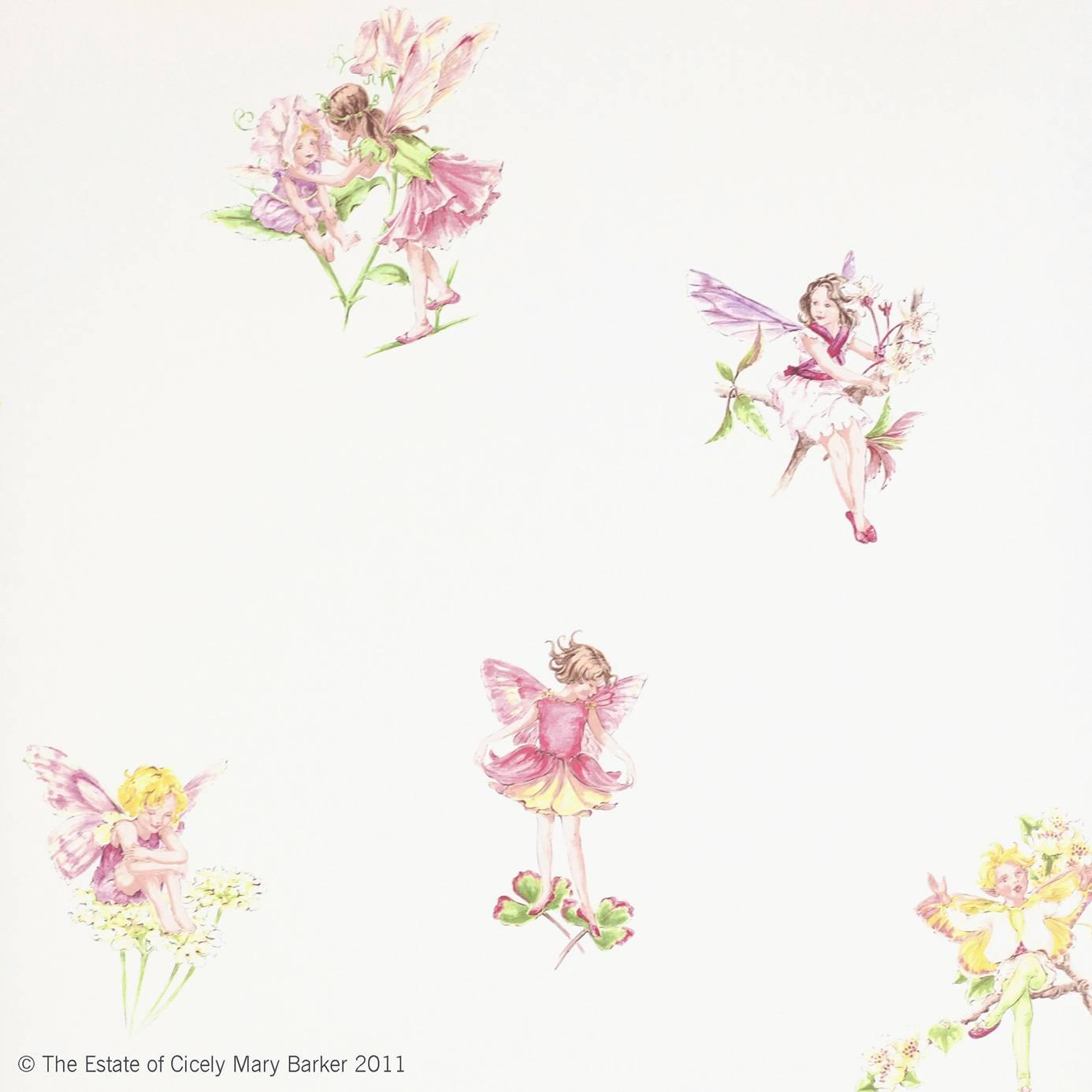 Jane Churchill Flower Fairies Wallpaper Code: J064W 04