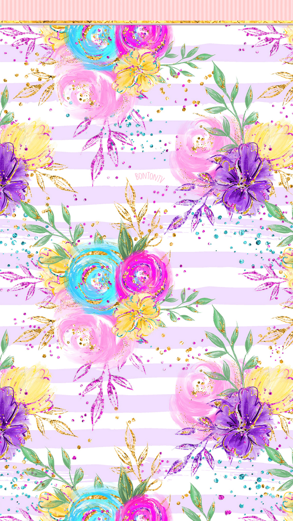 Phone Wallpaper HD Fairy Magic Glitter Flowers BonTon