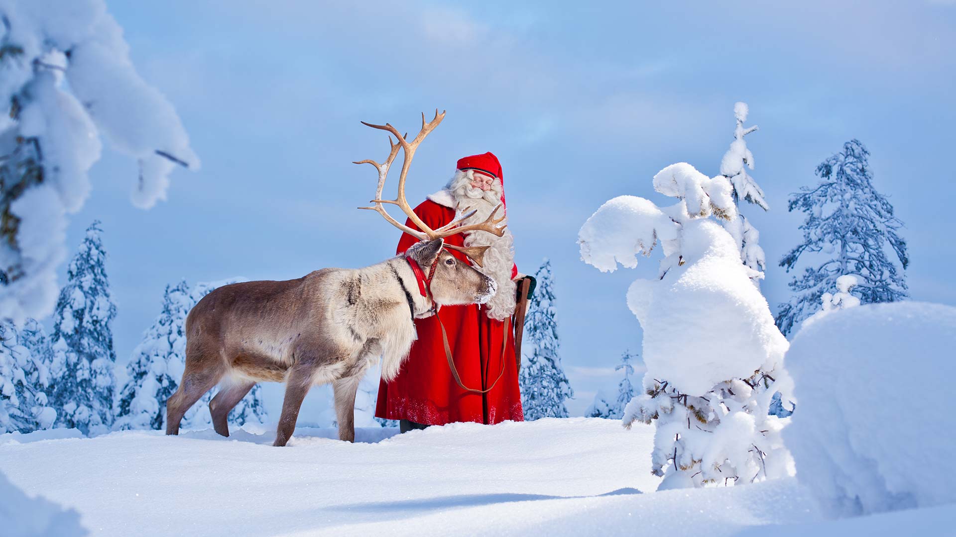 Santa Claus Village in Finnish Lapland. Xmas at North Pole