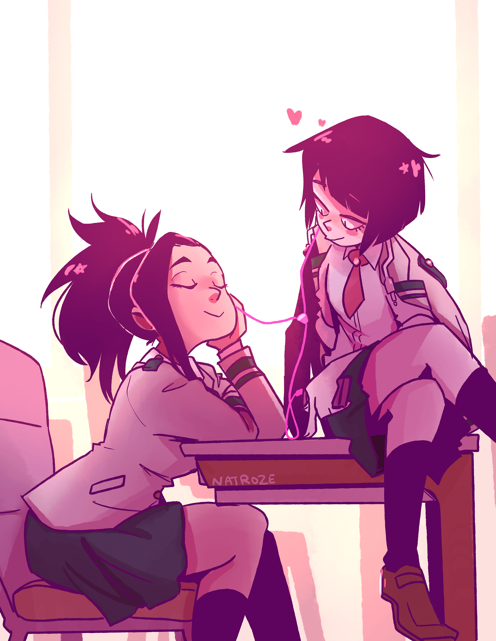 Yaoyorozu Momo and Jirou Kyouka. My Hero Academia. Know