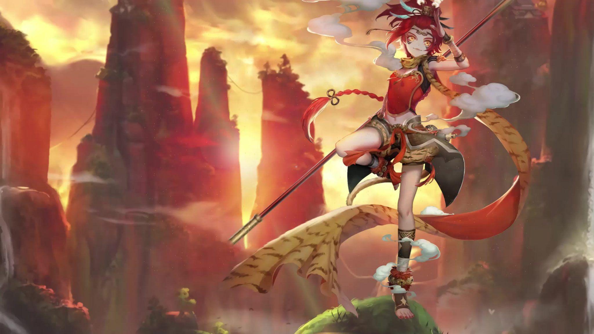 Warrior Girl Anime Live Wallpaper HD