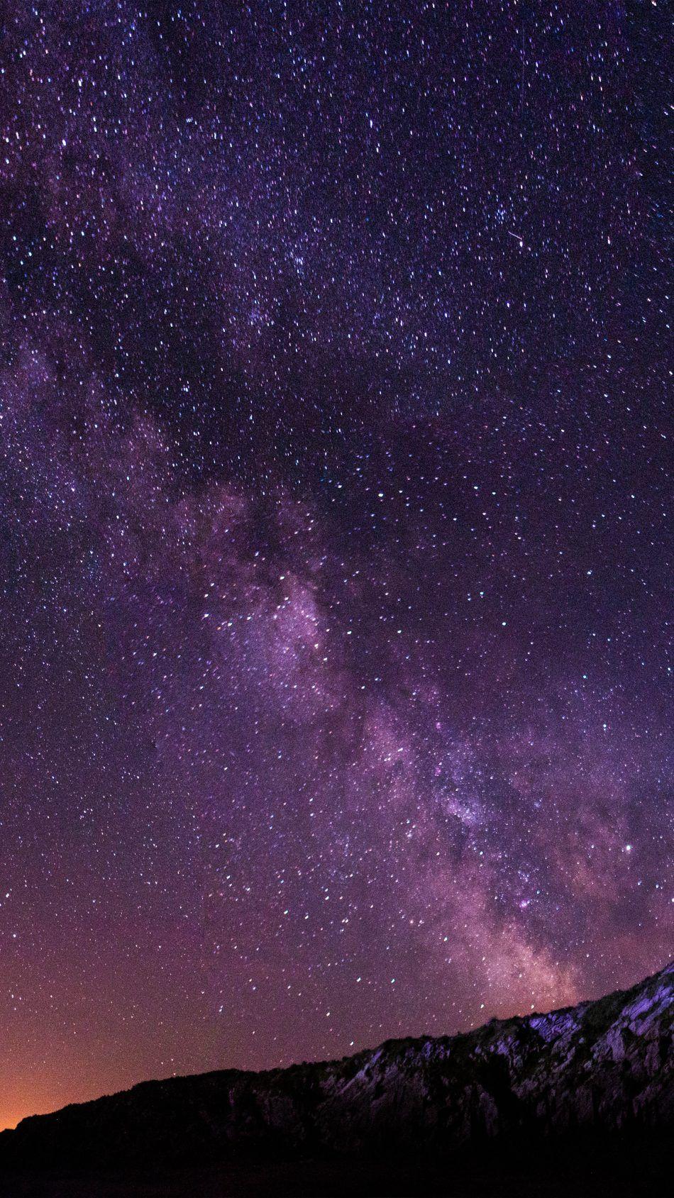 Milky Way Starry Sky Night 4K Ultra HD Mobile Wallpaper. Night sky wallpaper, 4k wallpaper for mobile, Night skies