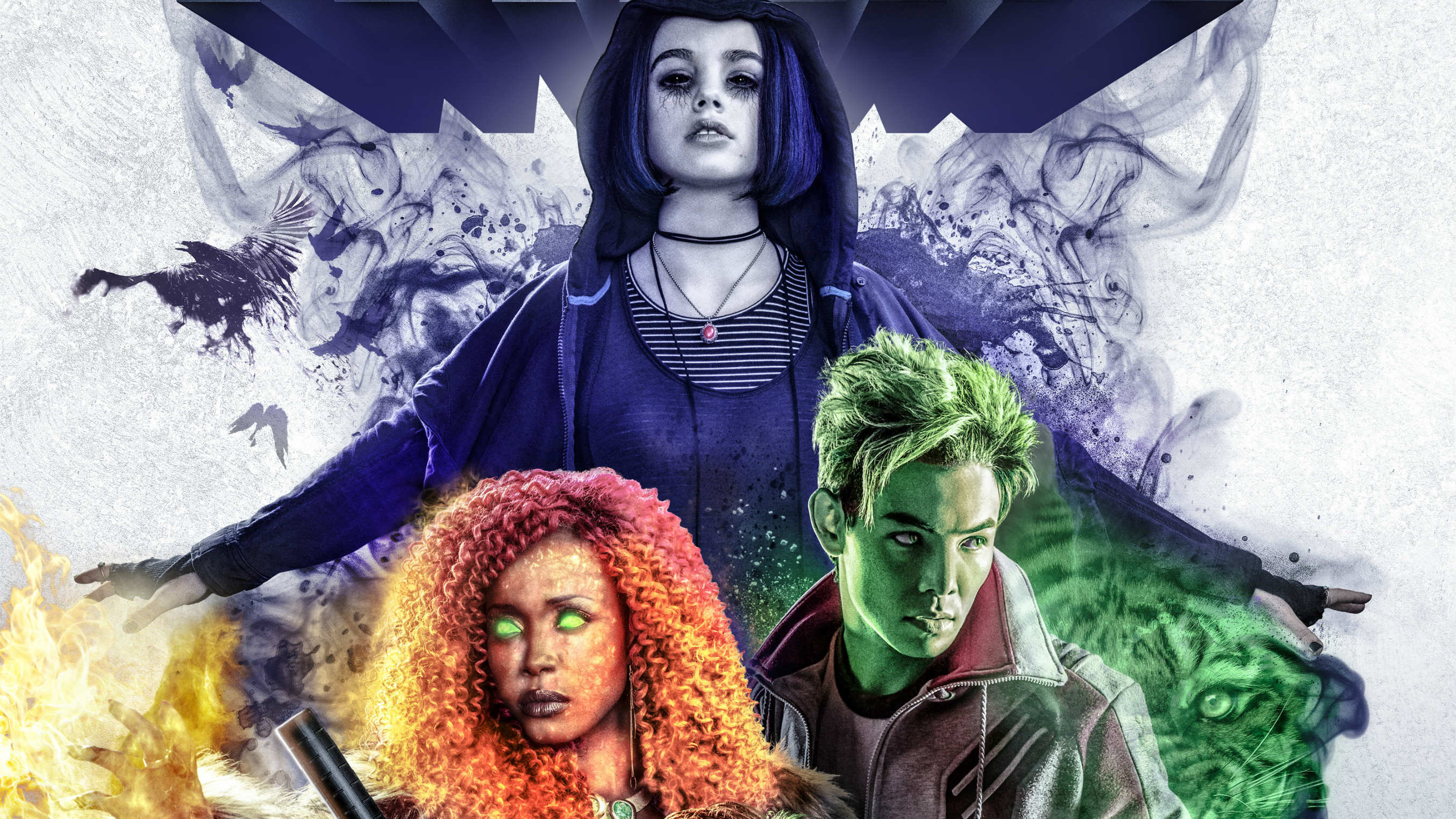 Beast Boy Raven And Starfire In Titans 2018, HD Tv Shows, 4k