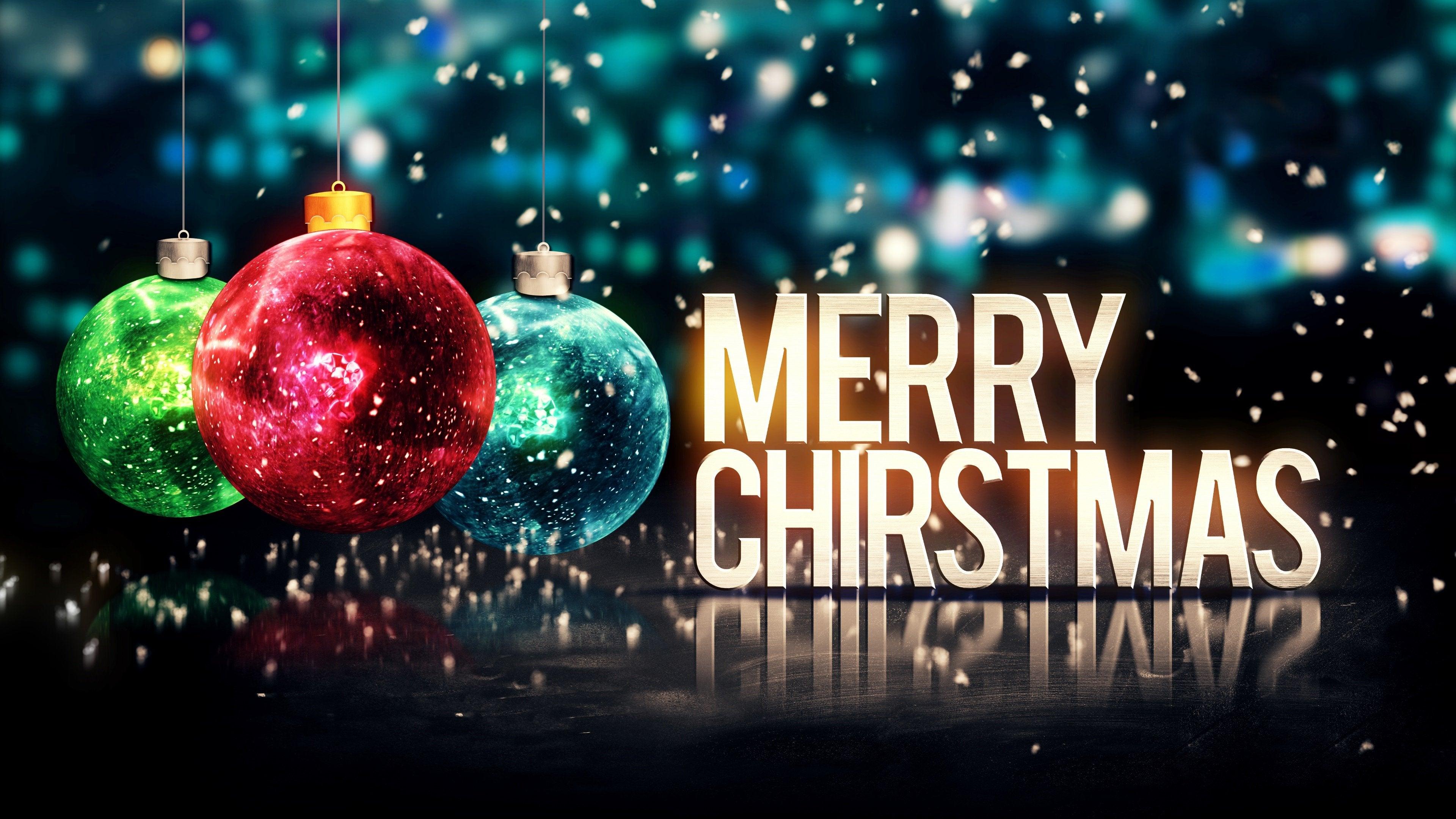 Christmas 4K wallpaper for your desktop or mobile screen free and easy to download