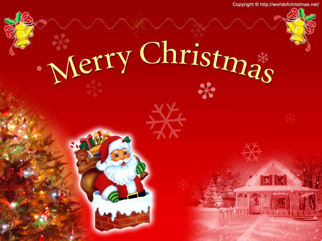 Merry Christmas Wallpaper, Red Merry Christmas Wallpaper
