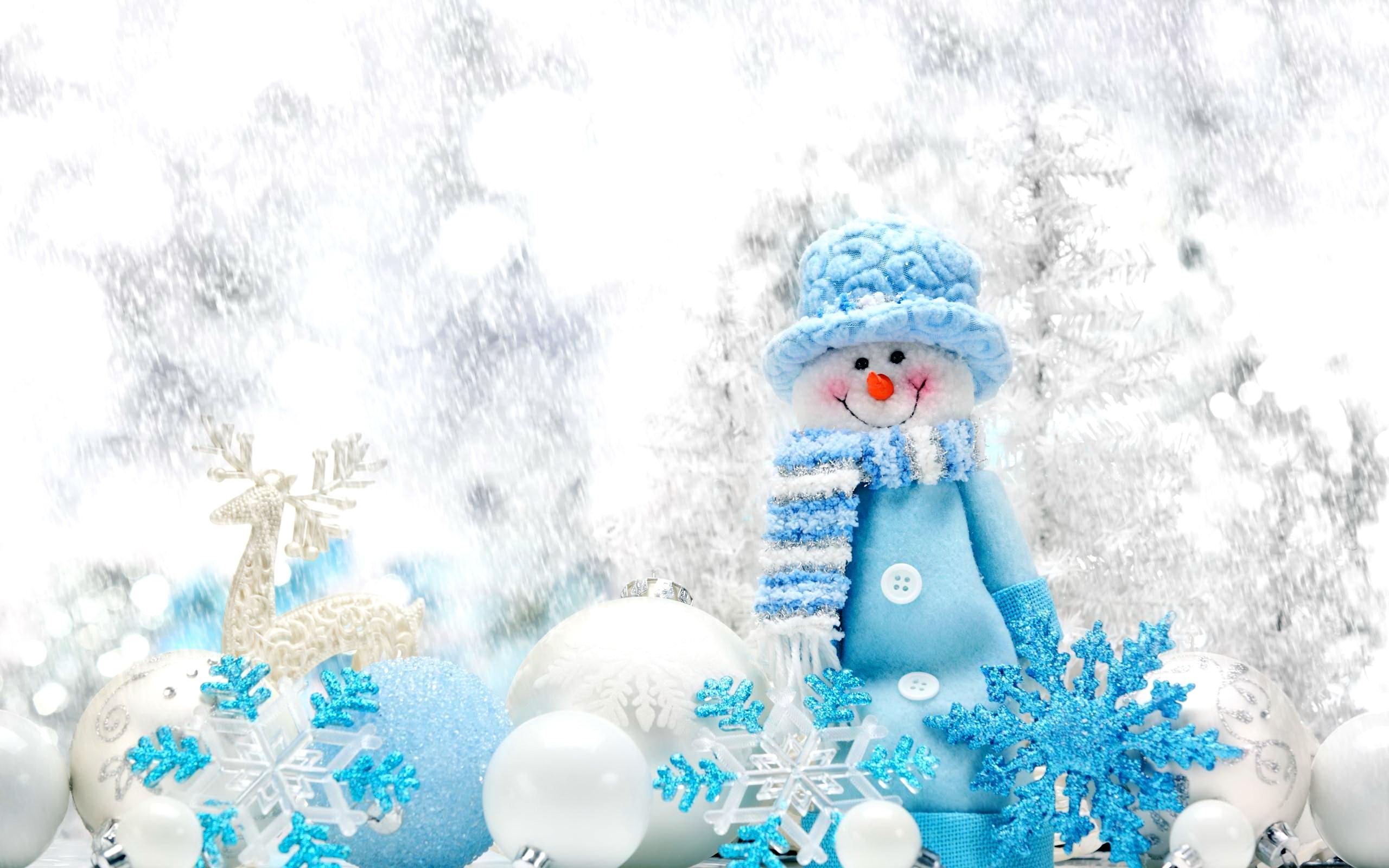 Winter Snowman Wallpaper