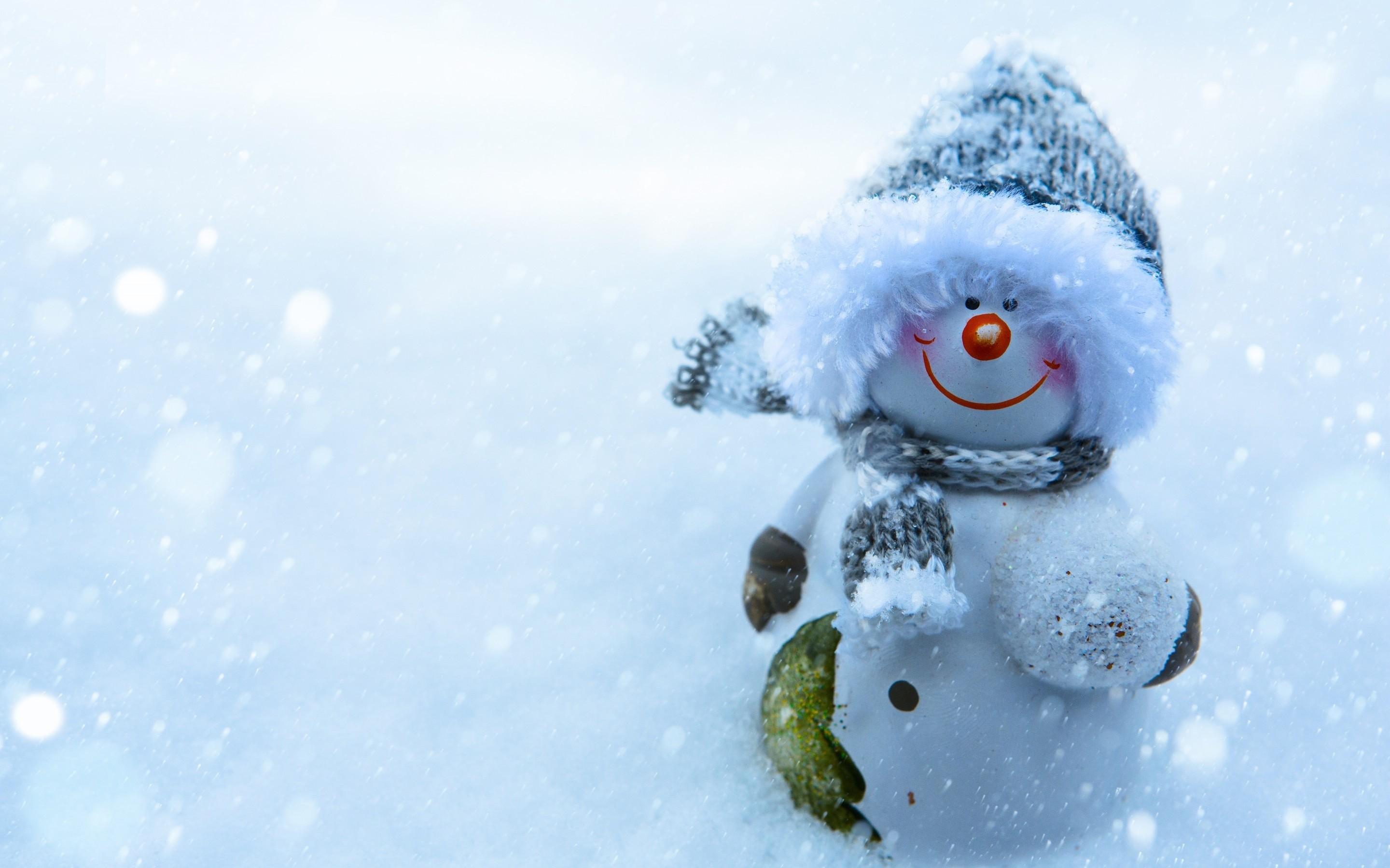 Winter Snowman Wallpaper