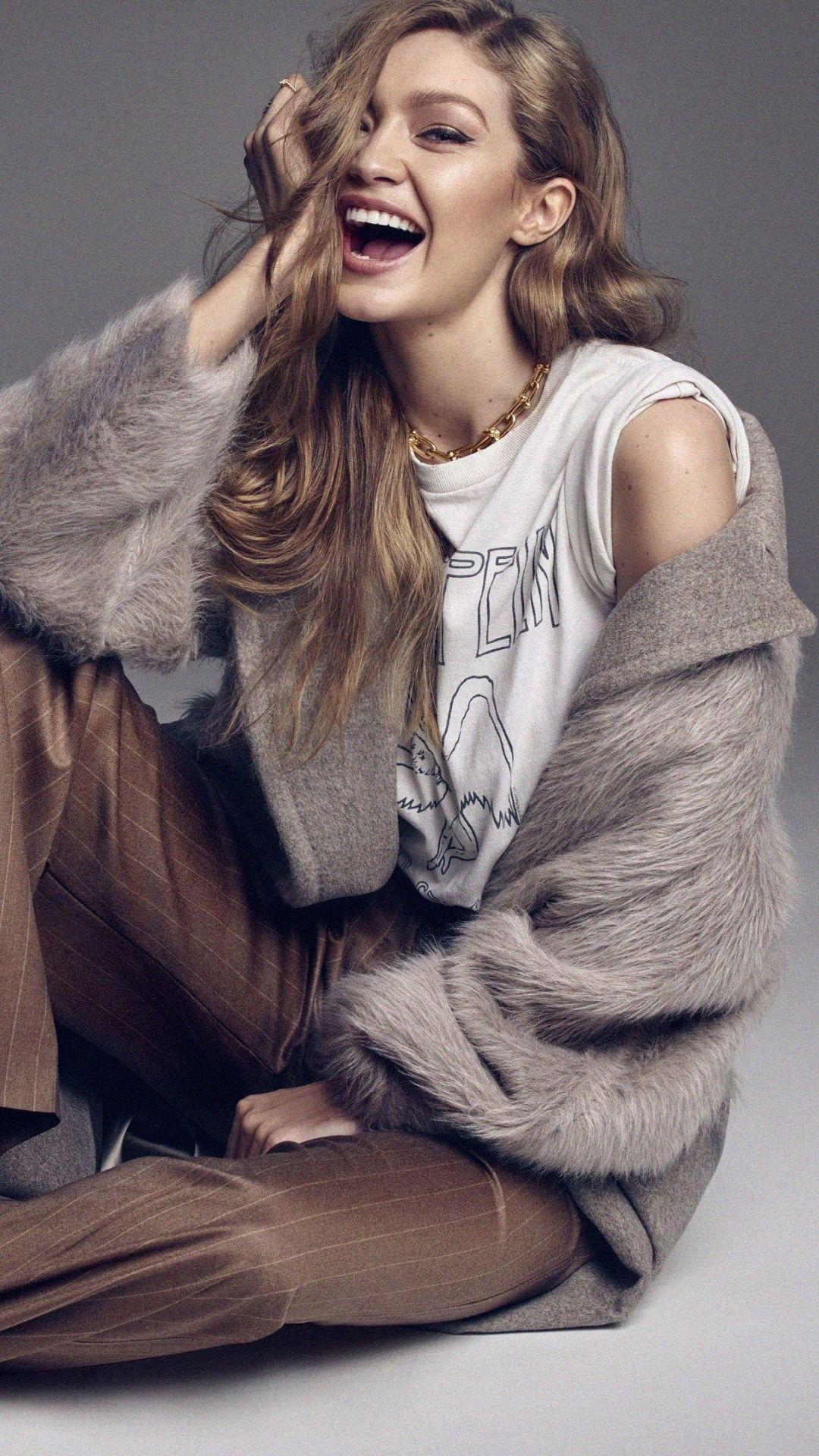 Gigi Hadid, supermodel, smile wallpaper. Gigi hadid