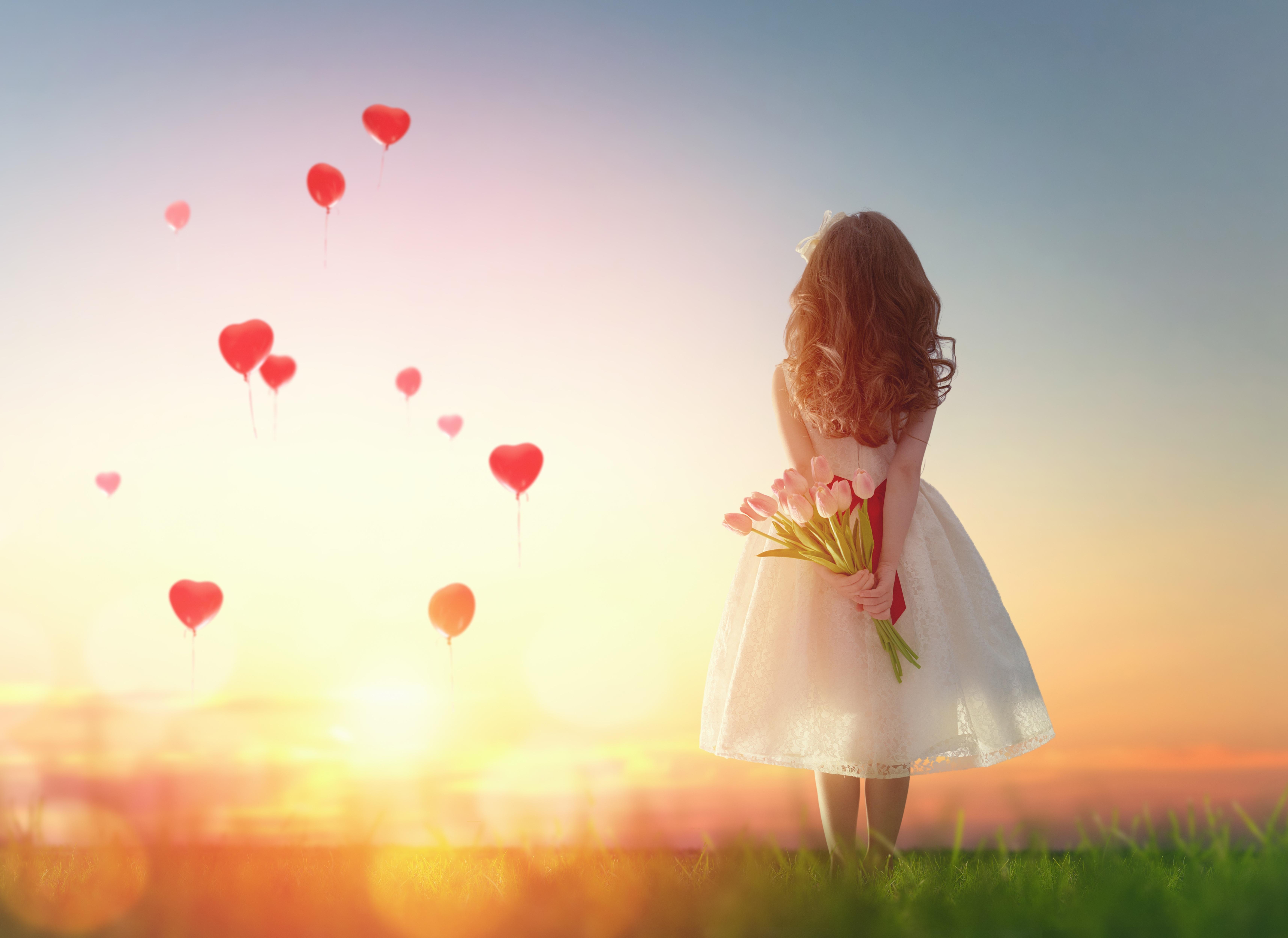 Heart Shape balloons wallpaper and background