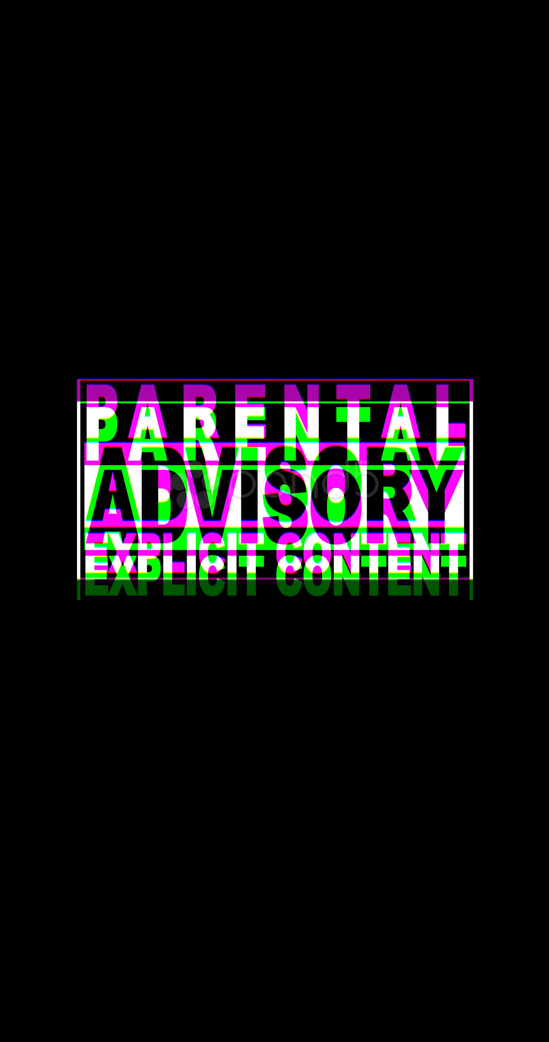 Parental Advisory Amoled Wallpaper Design, HD Wallpaper