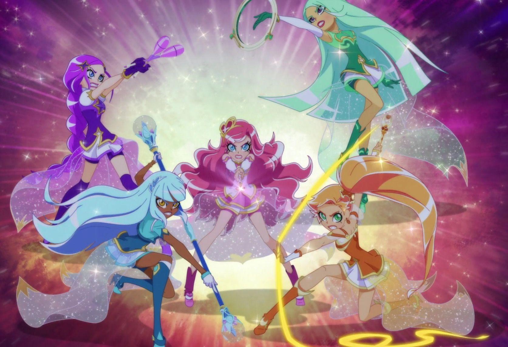 Lolirock: Carissa, Talia, Iris, Lyna and Auriana. Anime