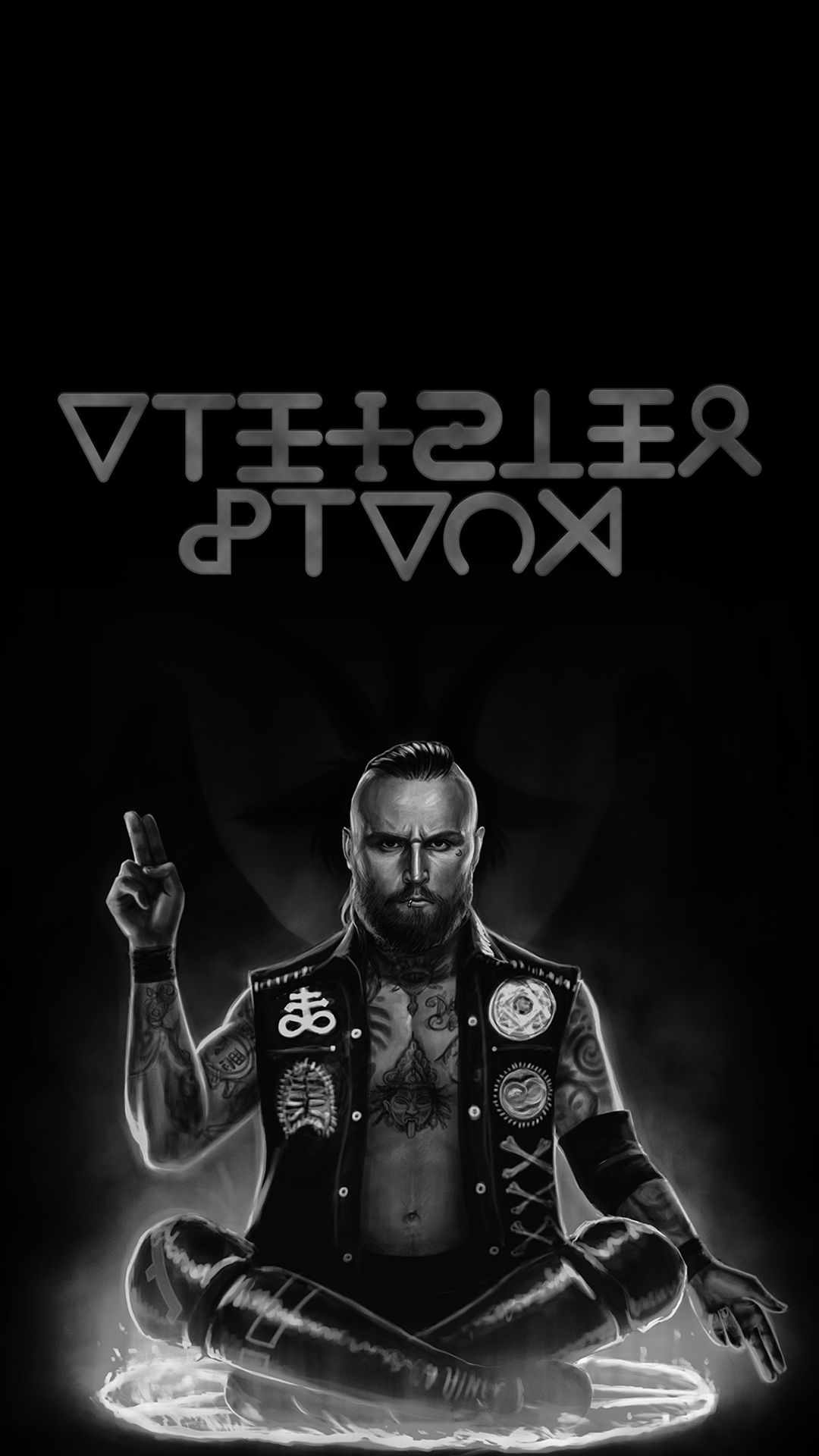 Aleister Black Phone Lock Screen Wallpaper (Android)