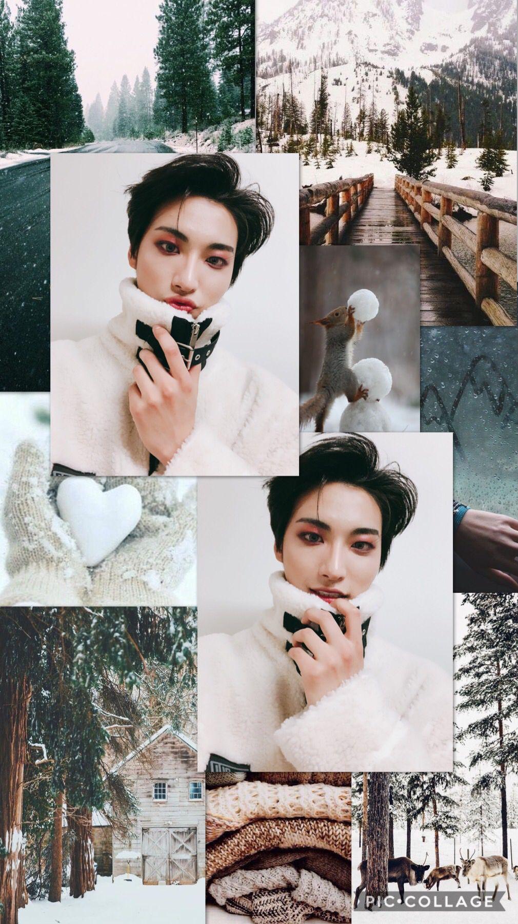 Seonghwa Winter Aesthetic. Profile wallpaper