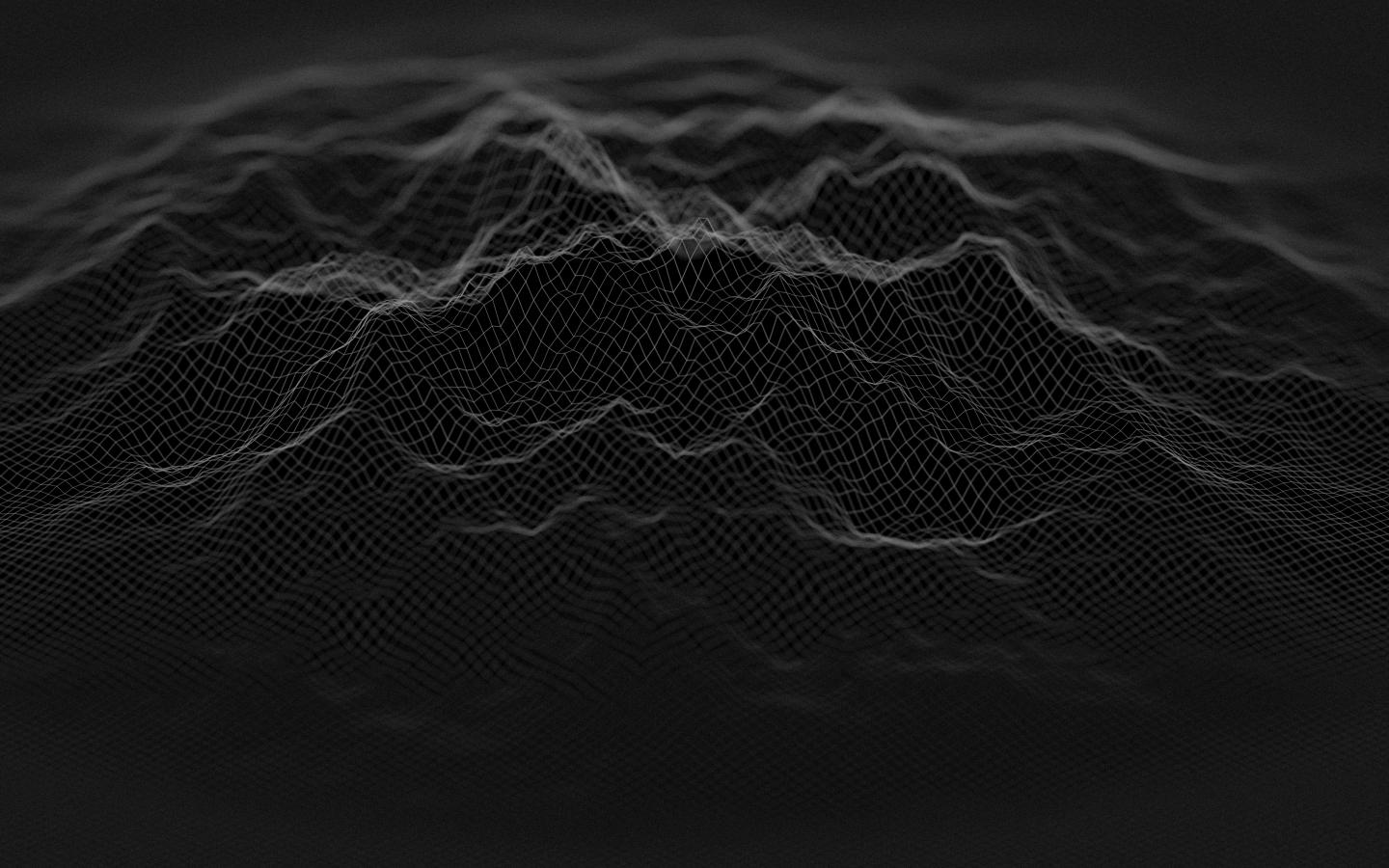 Minimalist Black Digital Blend 1440x900 Wallpaper