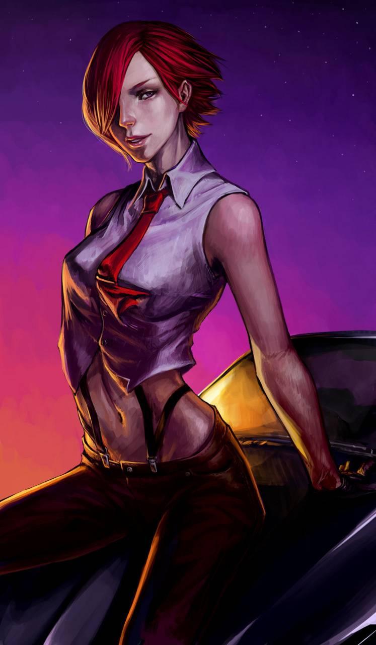 Sunset Vanessa wallpaper